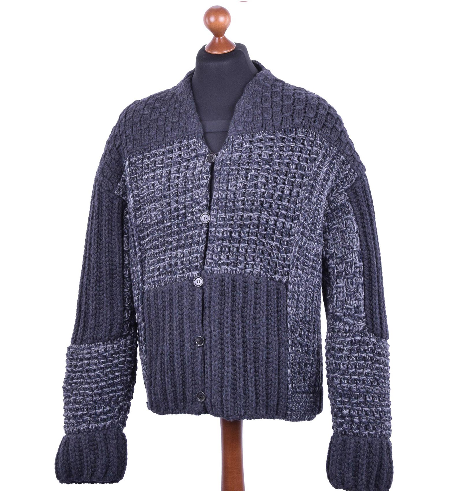 Oversize Cable Knit Strickjacke