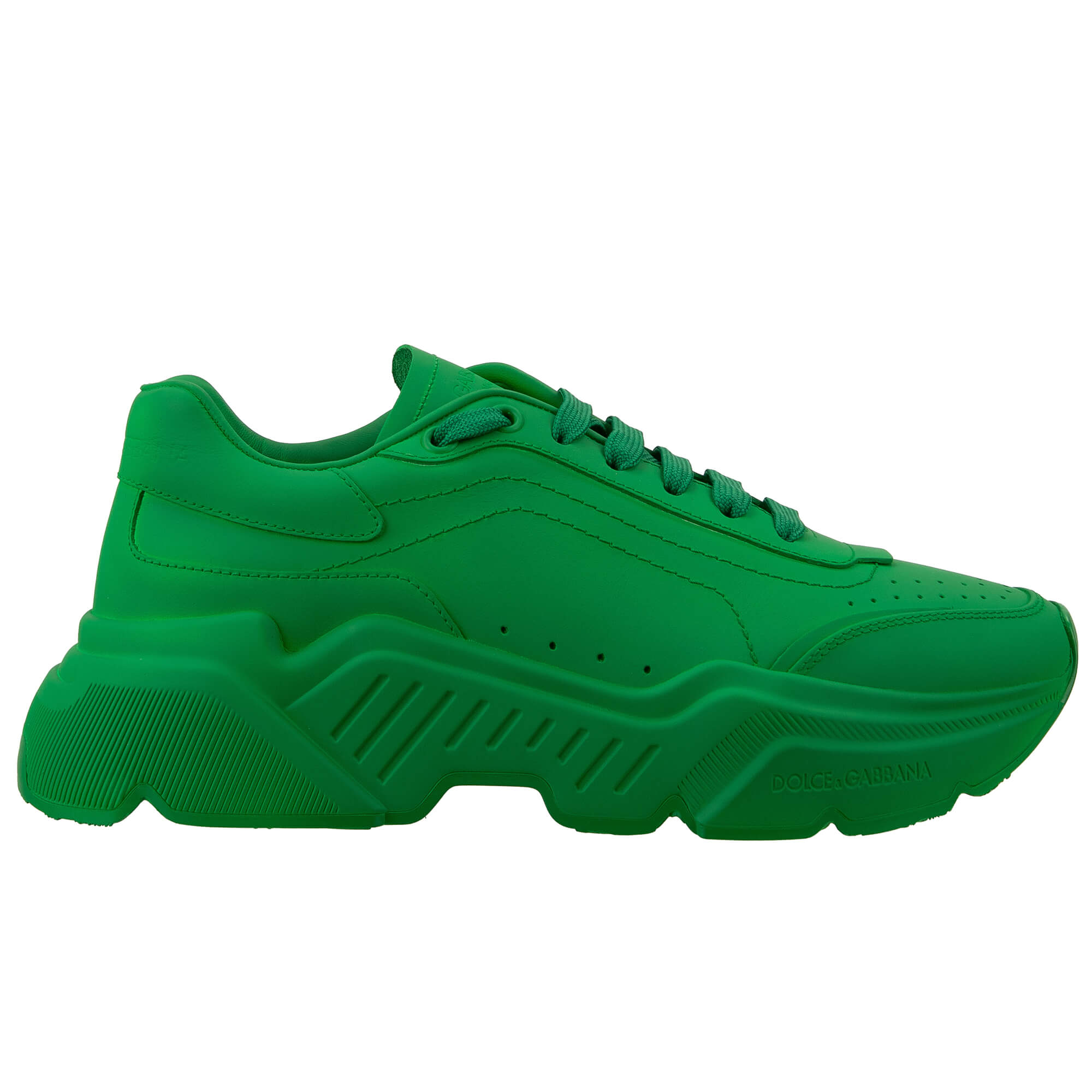 Handbemahlte mit matten Farben Spray Sneaker DAYMASTER in Grün von DOLCE & GABBANA