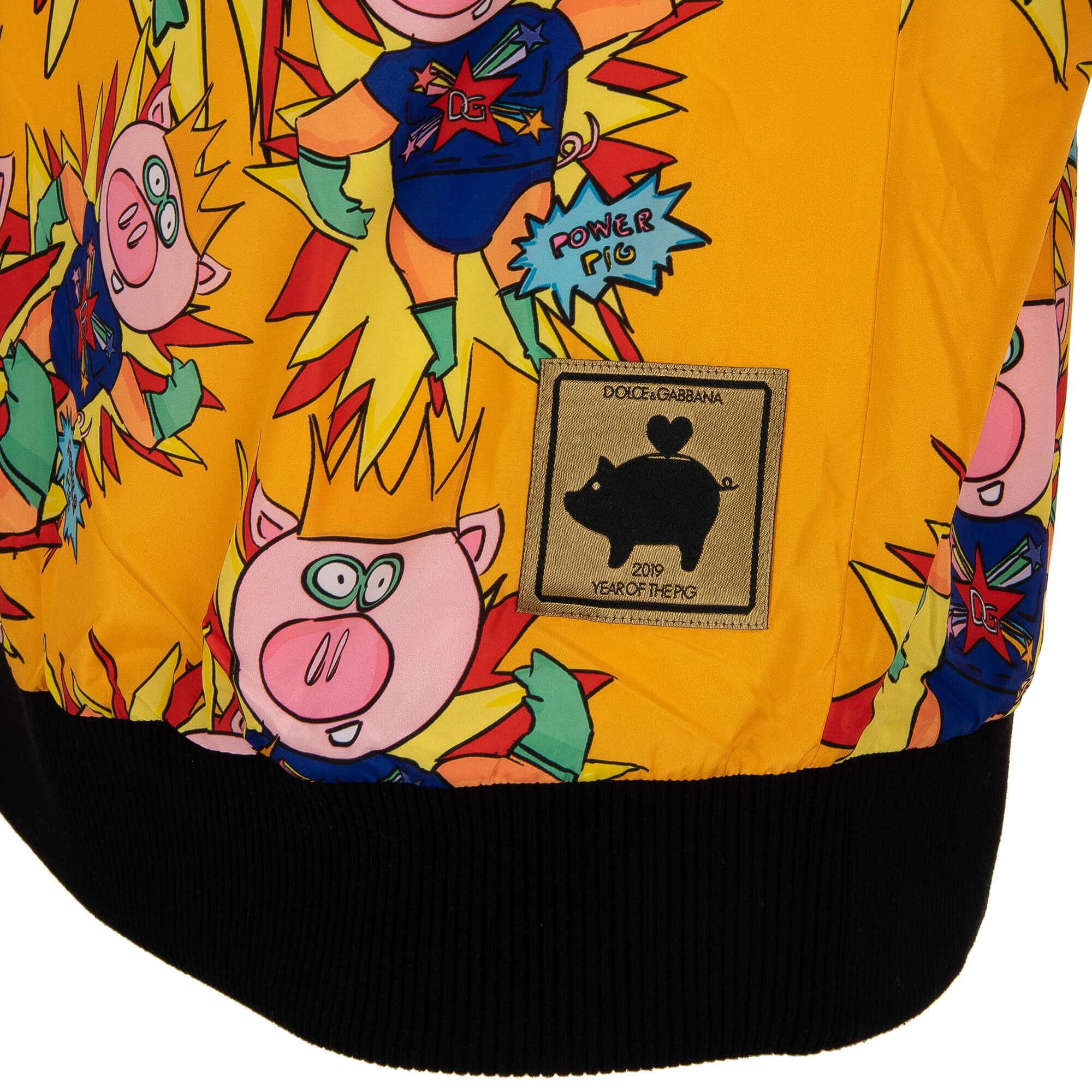 Jacket Hoody Sweater Sweatshirt w. Crown Power Pig Print