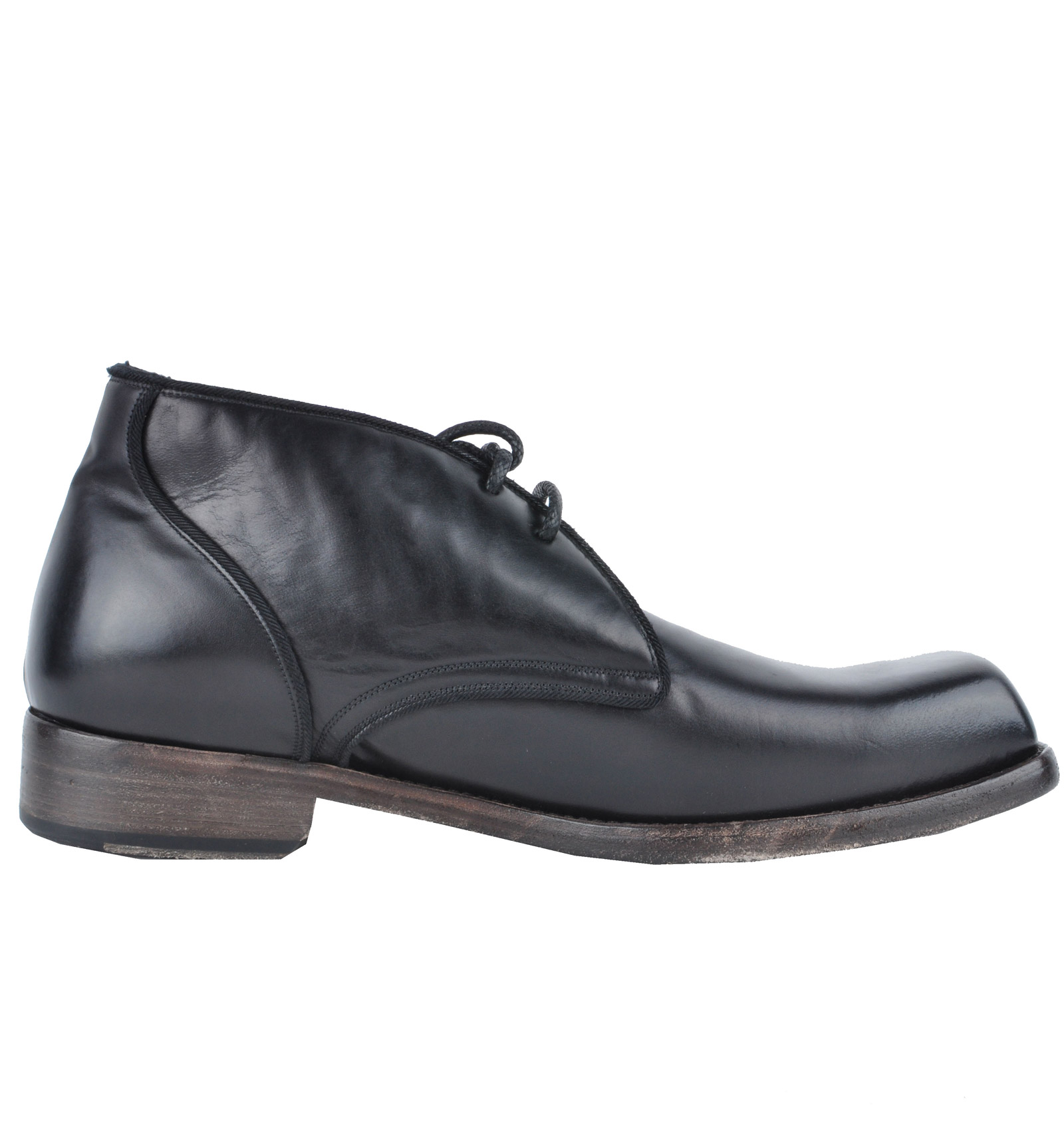 Klassische Stiefeletten aus Kalbsleder Schwarz 43 US 10