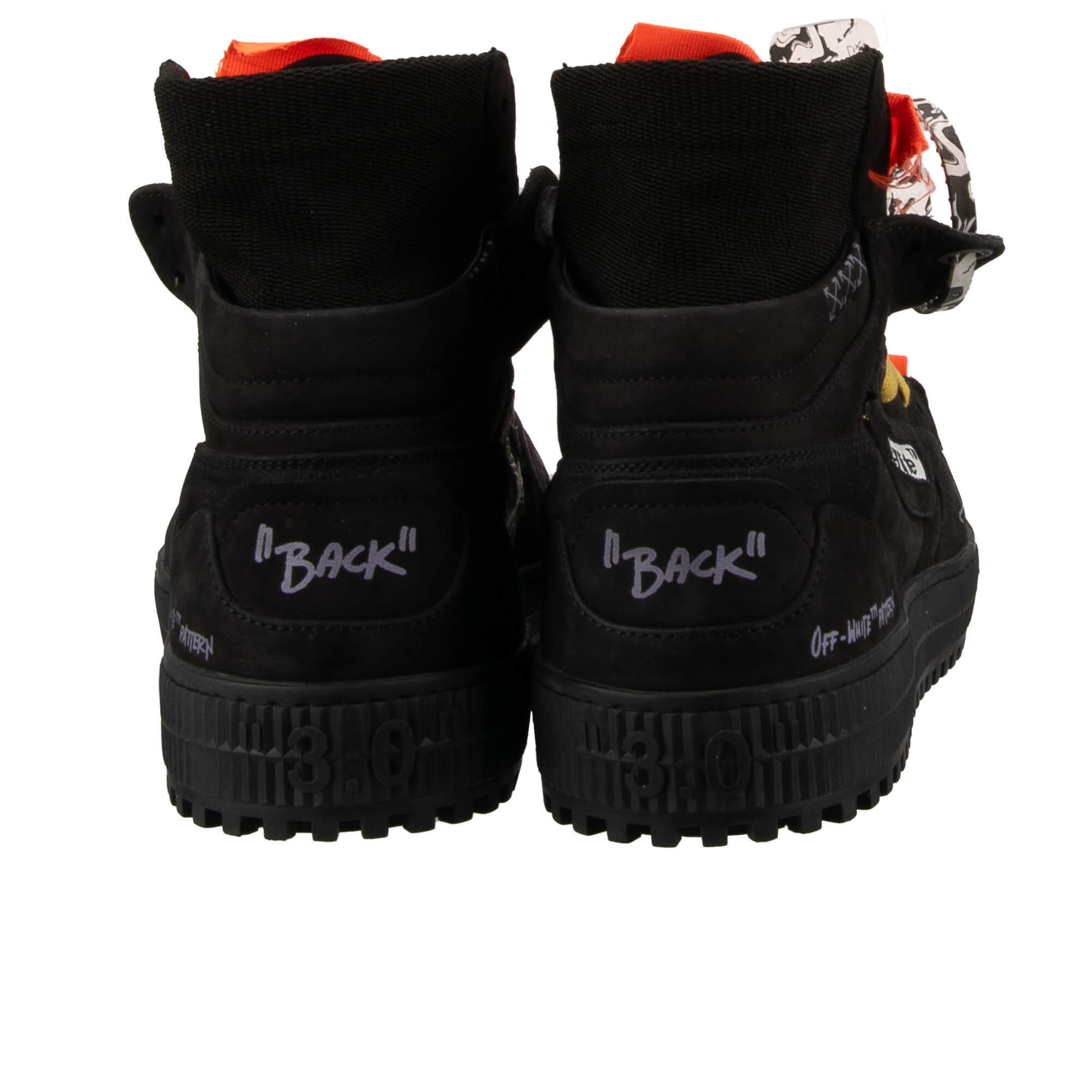 Virgil Abloh CUP SOLE 3.0 Logo Painted Shoes Sneaker Black