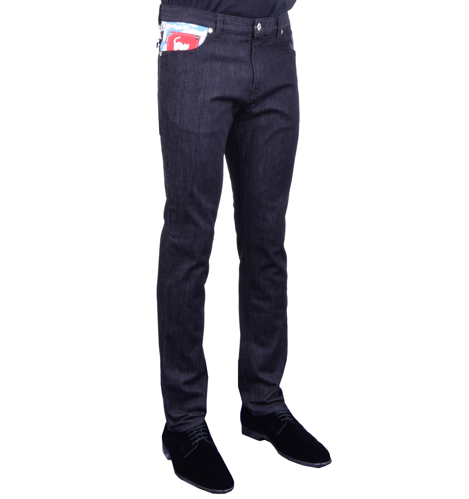 Schmal Geschnittene Jeans Schwarz