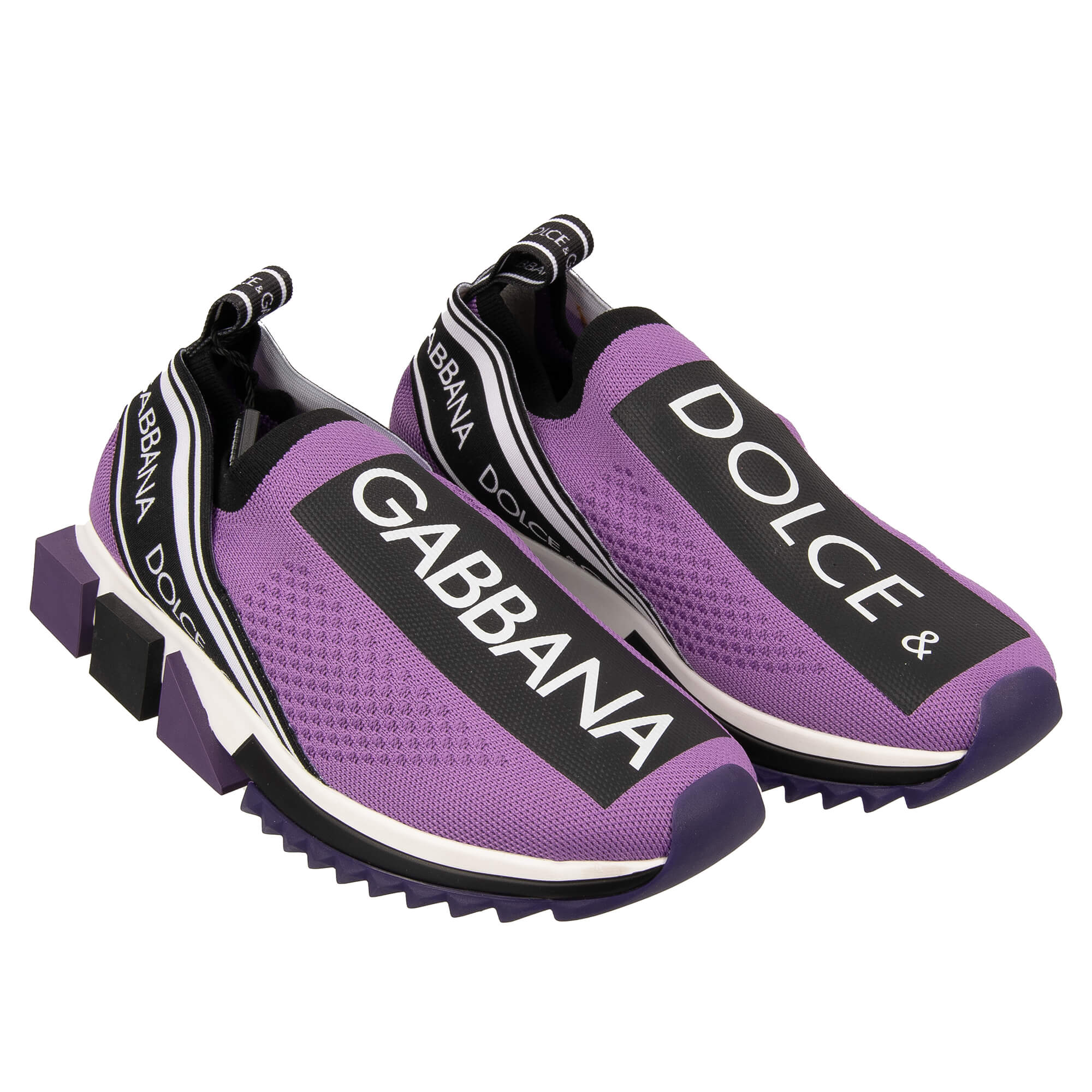 Logo Slip-On Sneaker SORRENTO Logo Stripes Purple 12938