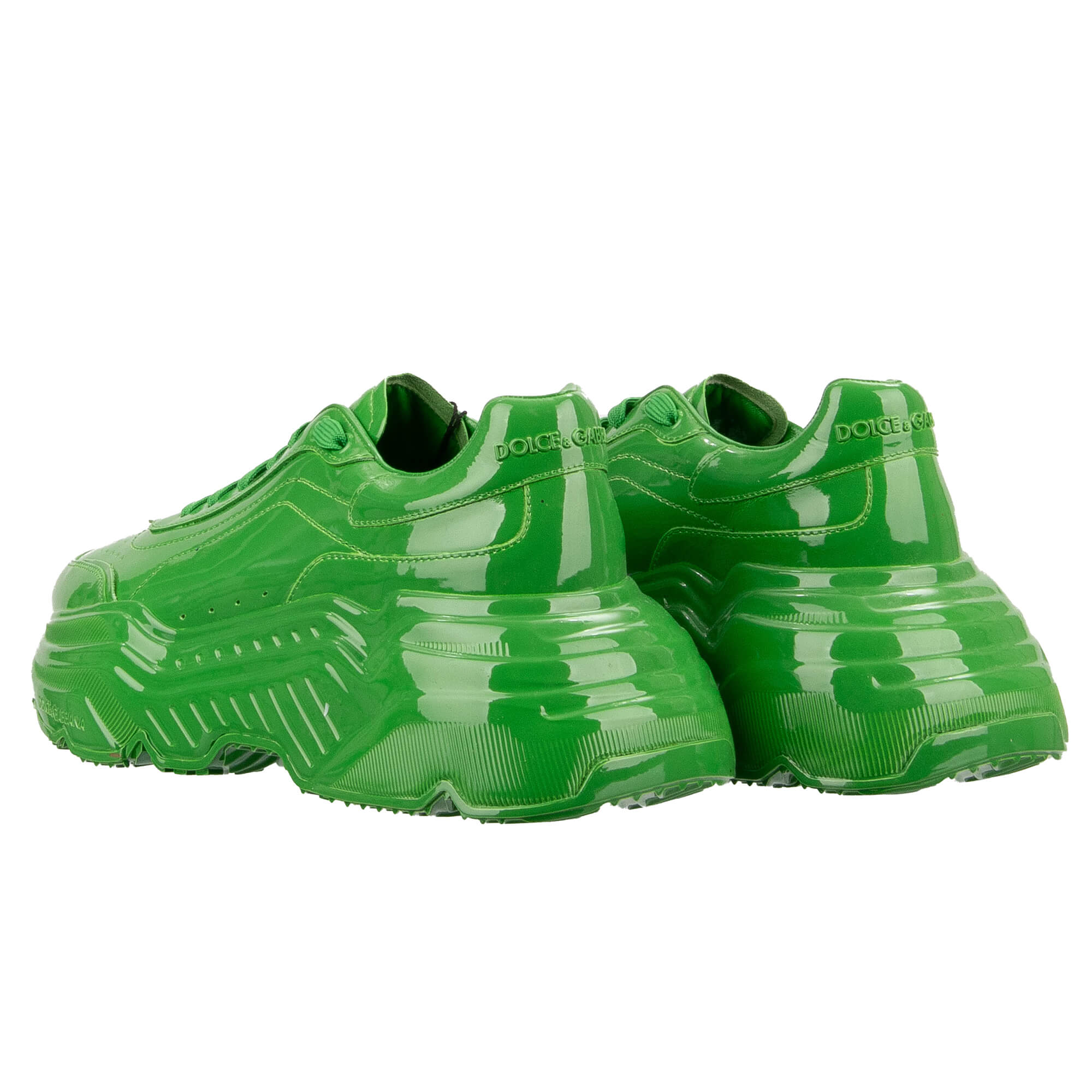 Herren Low-Top Lackleder Sneaker DAYMASTER in Grün von DOLCE & GABBANA