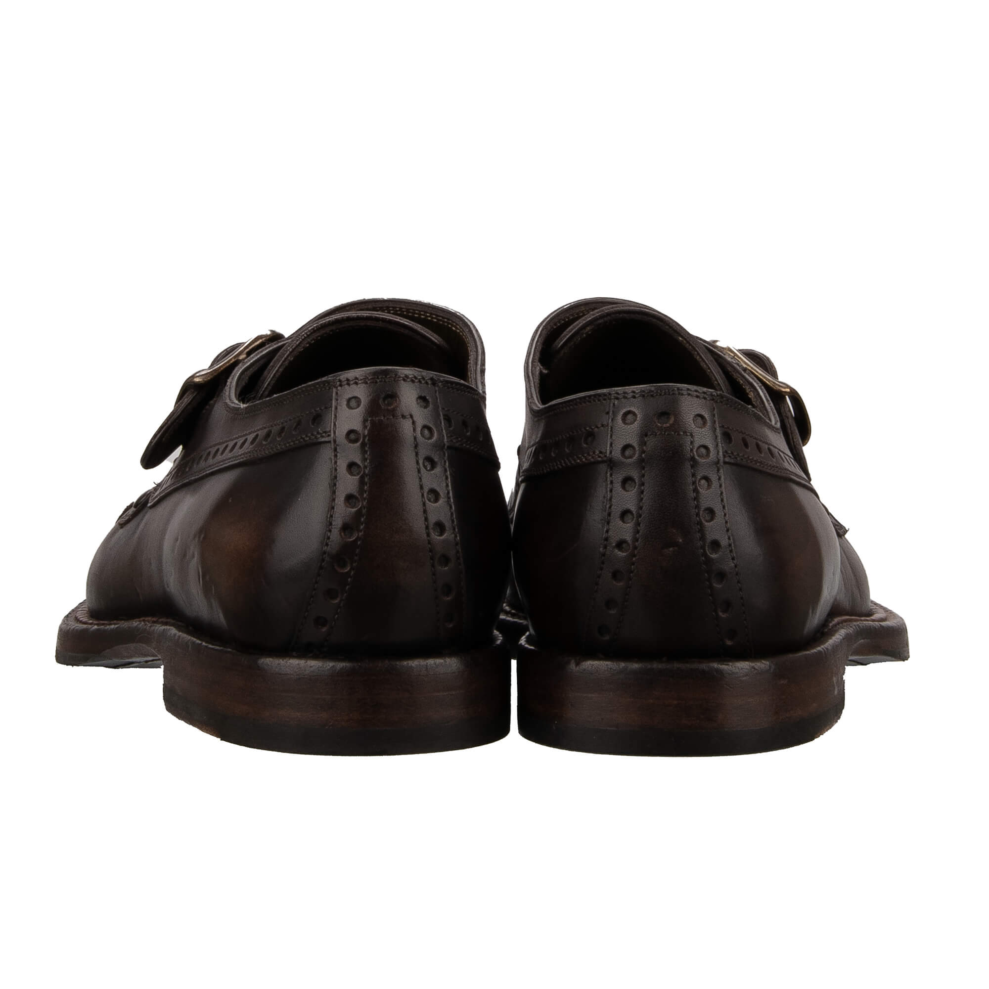 Leder Loafer Schuhe MARSALA mit Metall Schnalle in Braun von DOLCE & GABBAN