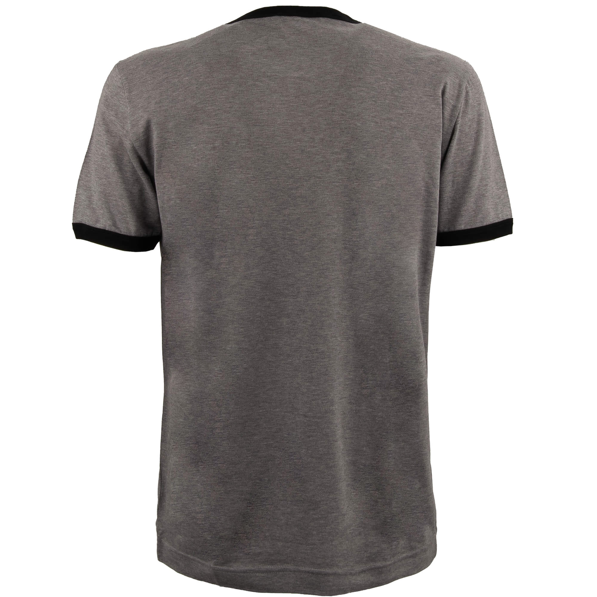 Cotton T-Shirt with Sacred Heart print in gray by DOLCE & GABBANA