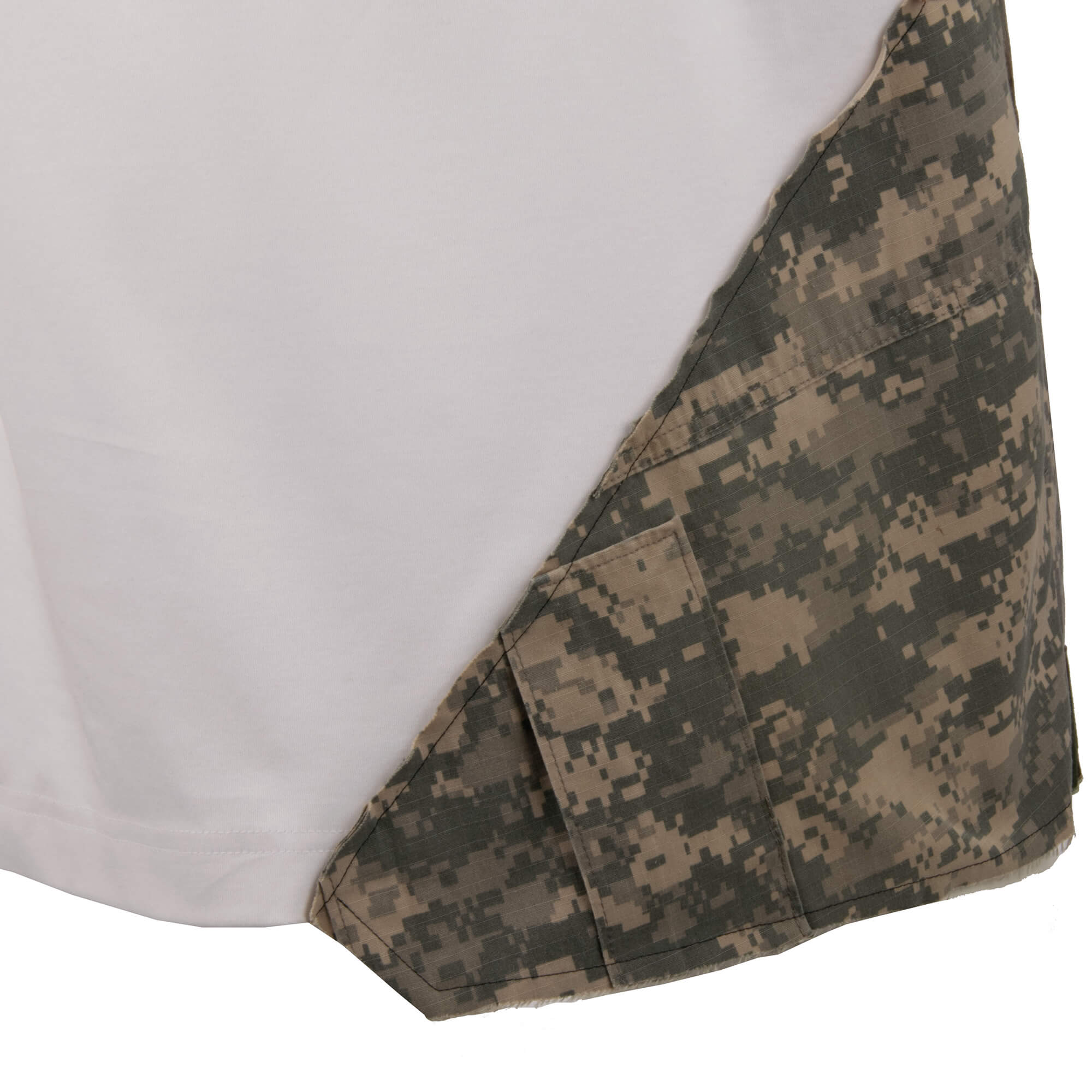 Baumwolle T-Shirt mit DG Metall Logo, Sternen und Camouflage Applikationen von DOLCE & GABBANA