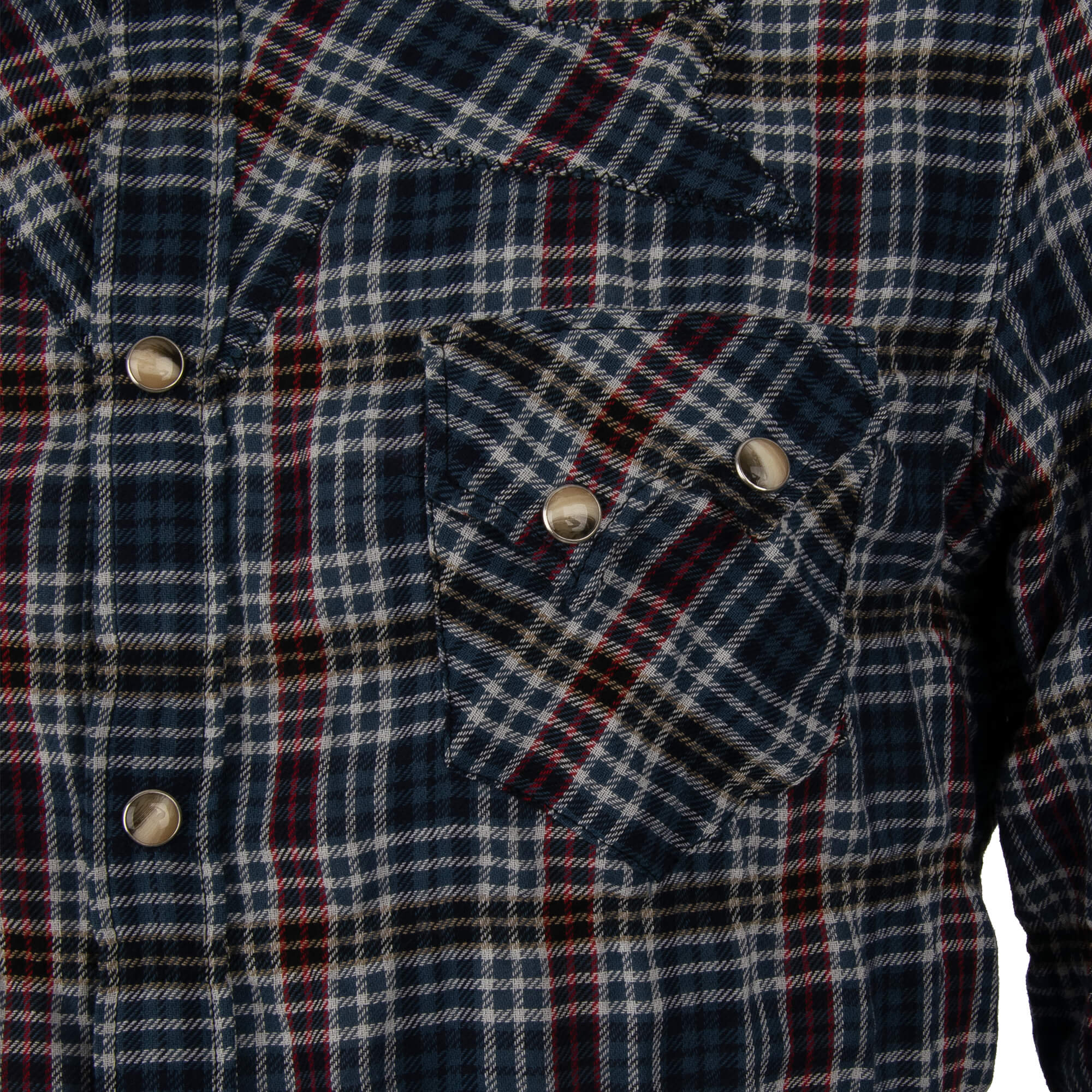 Western Stil Hemd mit zerknitterten Design in Blau von DOLCE & GABBANA 