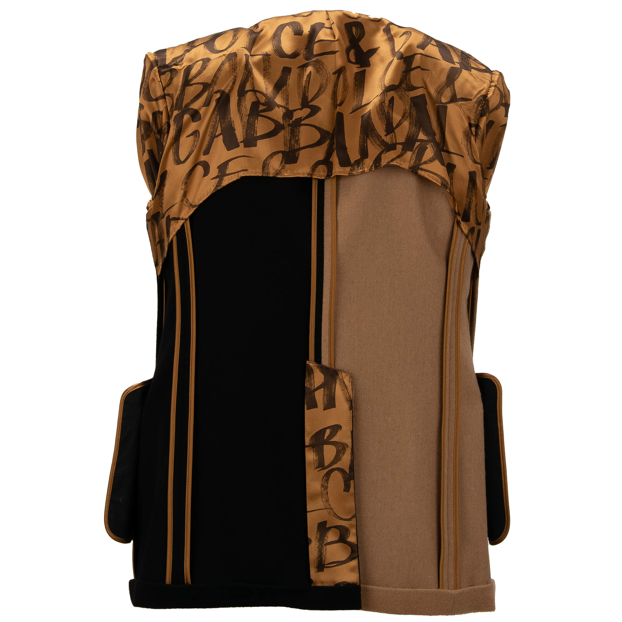 2 in 1 Blazer / Jacke SICILIA aus Kaschmir mit zwei Jacken Patchwork Design und Schal- / spitzem Revers von DOLCE & GABBANA