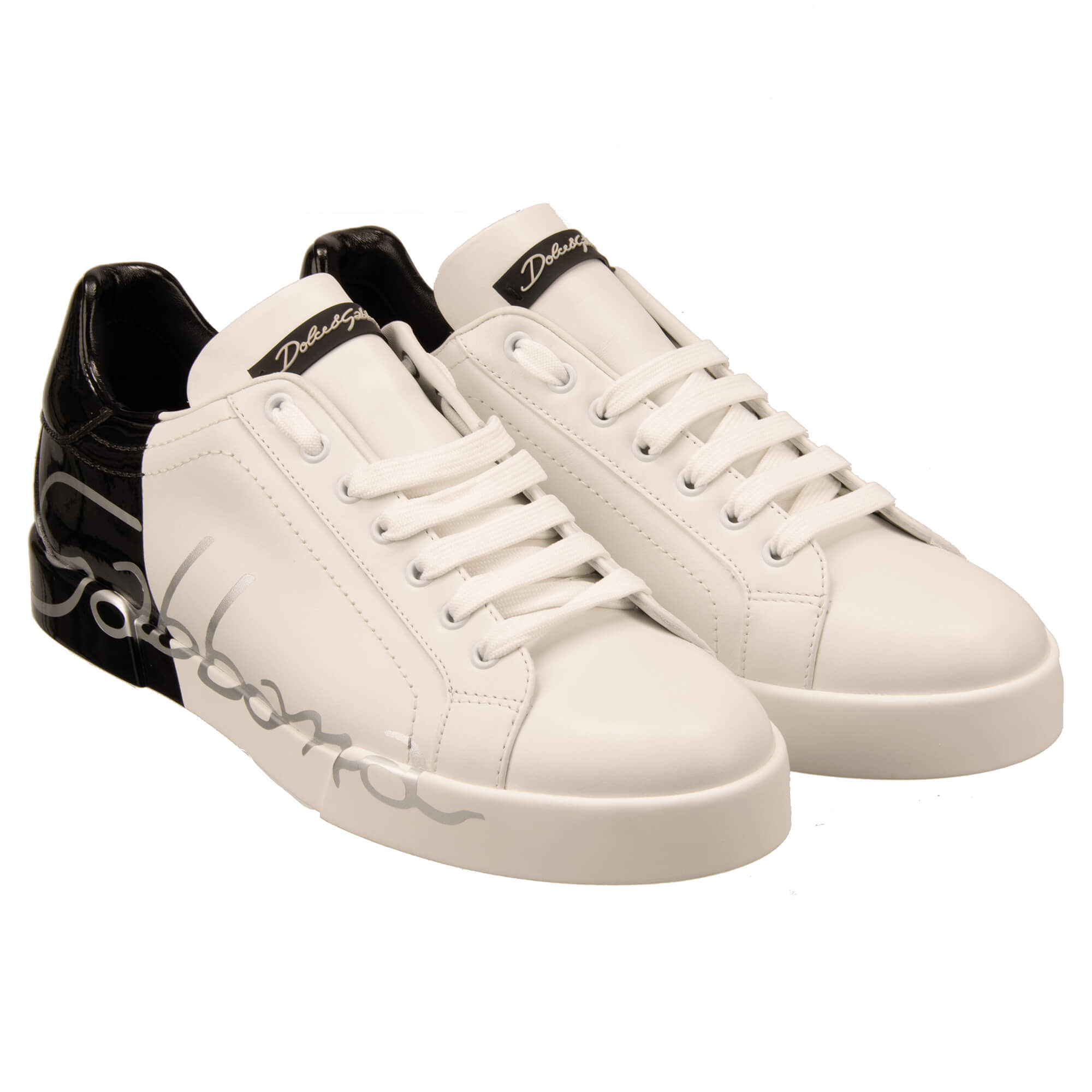 DG Logo Low-Top Sneaker PORTOFINO Light White Black | EUR 41