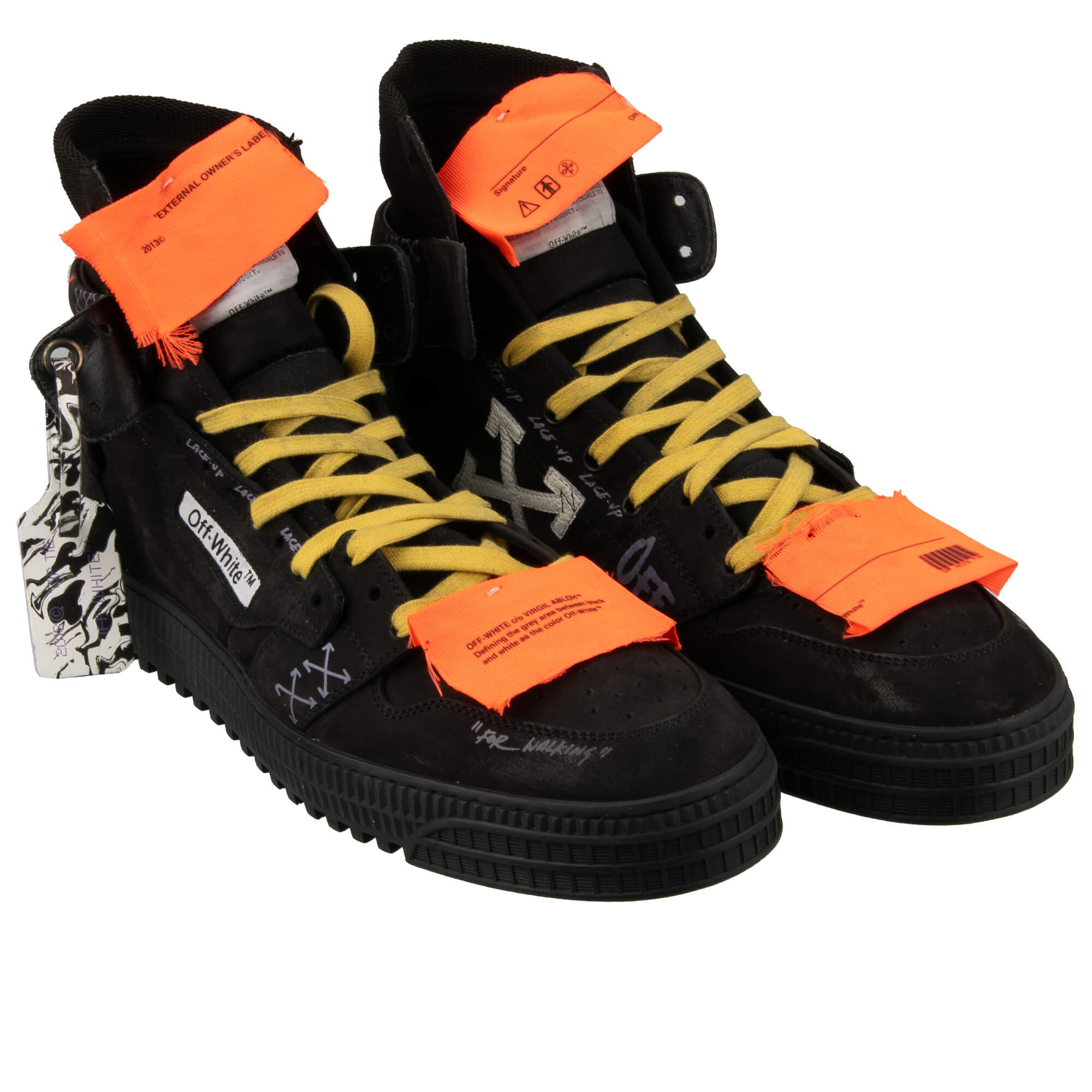 Virgil Abloh CUP SOLE 3.0 Logo Painted Shoes Sneaker Black