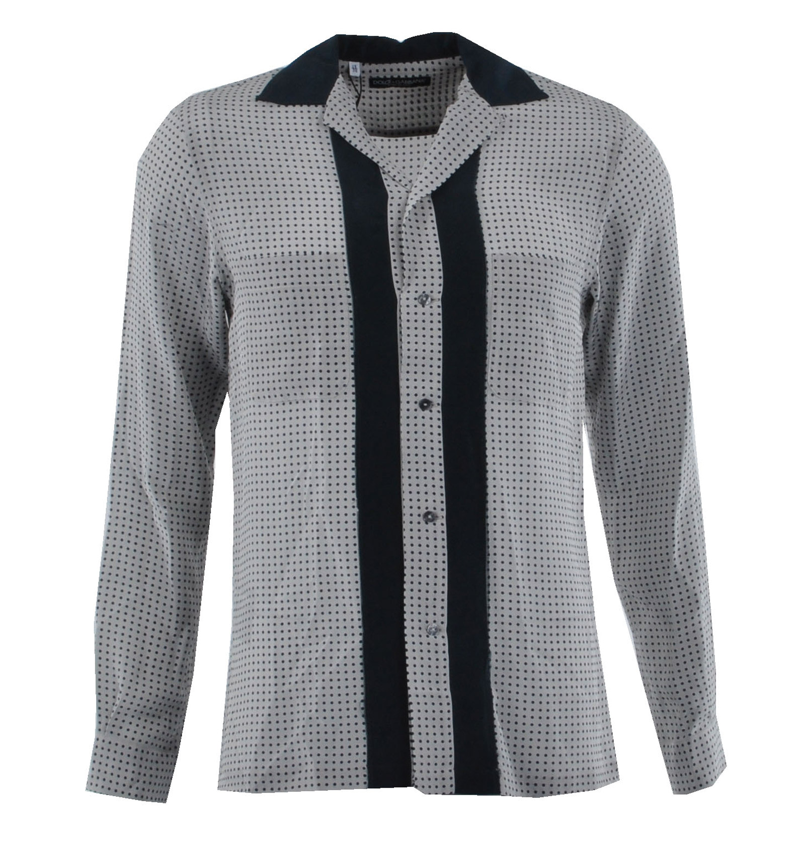 Hemd Riviera mit Polka Dots Seide