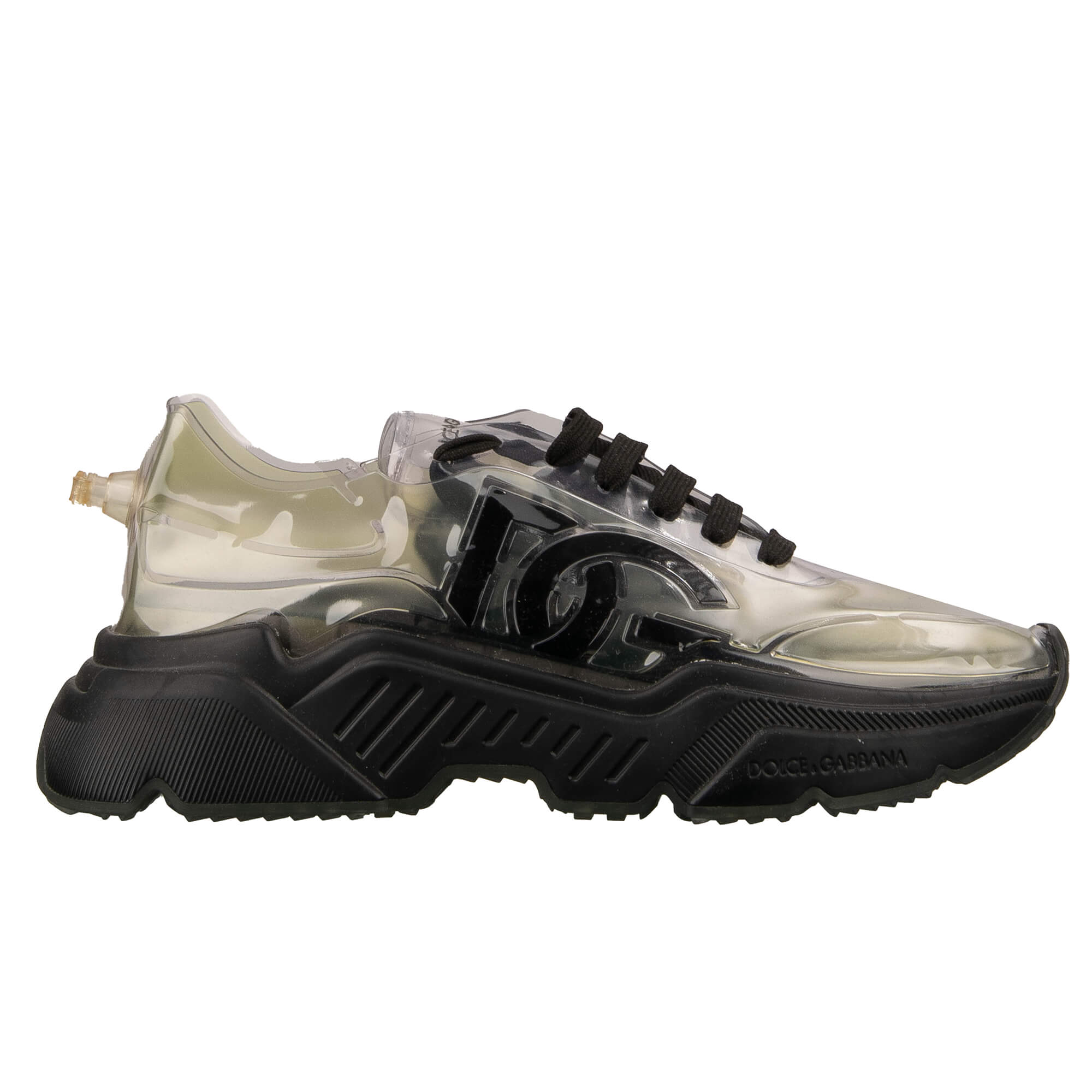 DG Logo Herren Transparent Sneaker DAYMASTER Schwarz 44 UK 10 US 11 