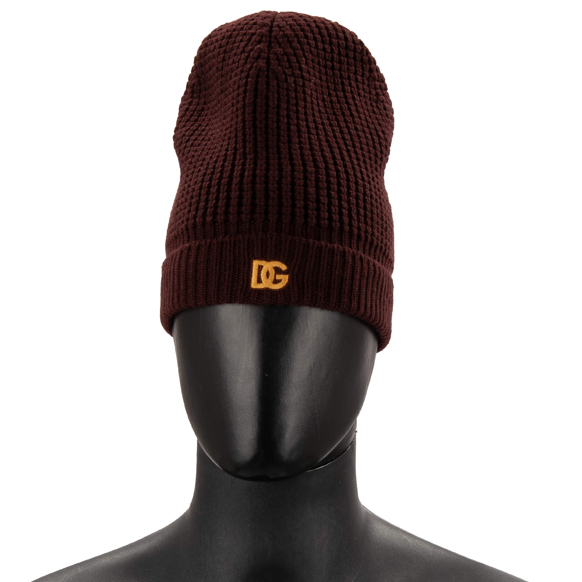 Kashmir Mütze mit DG Logo Stickerei von DOLCE & GABBANA 