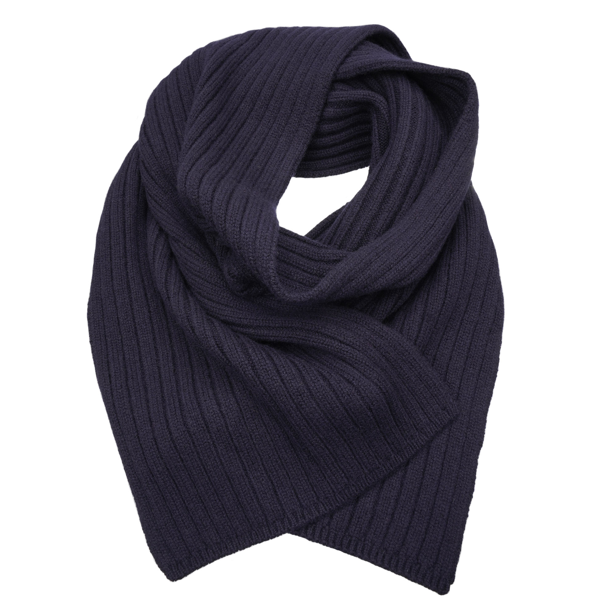Unisex Kashmir Schal Blau Dunkelblau