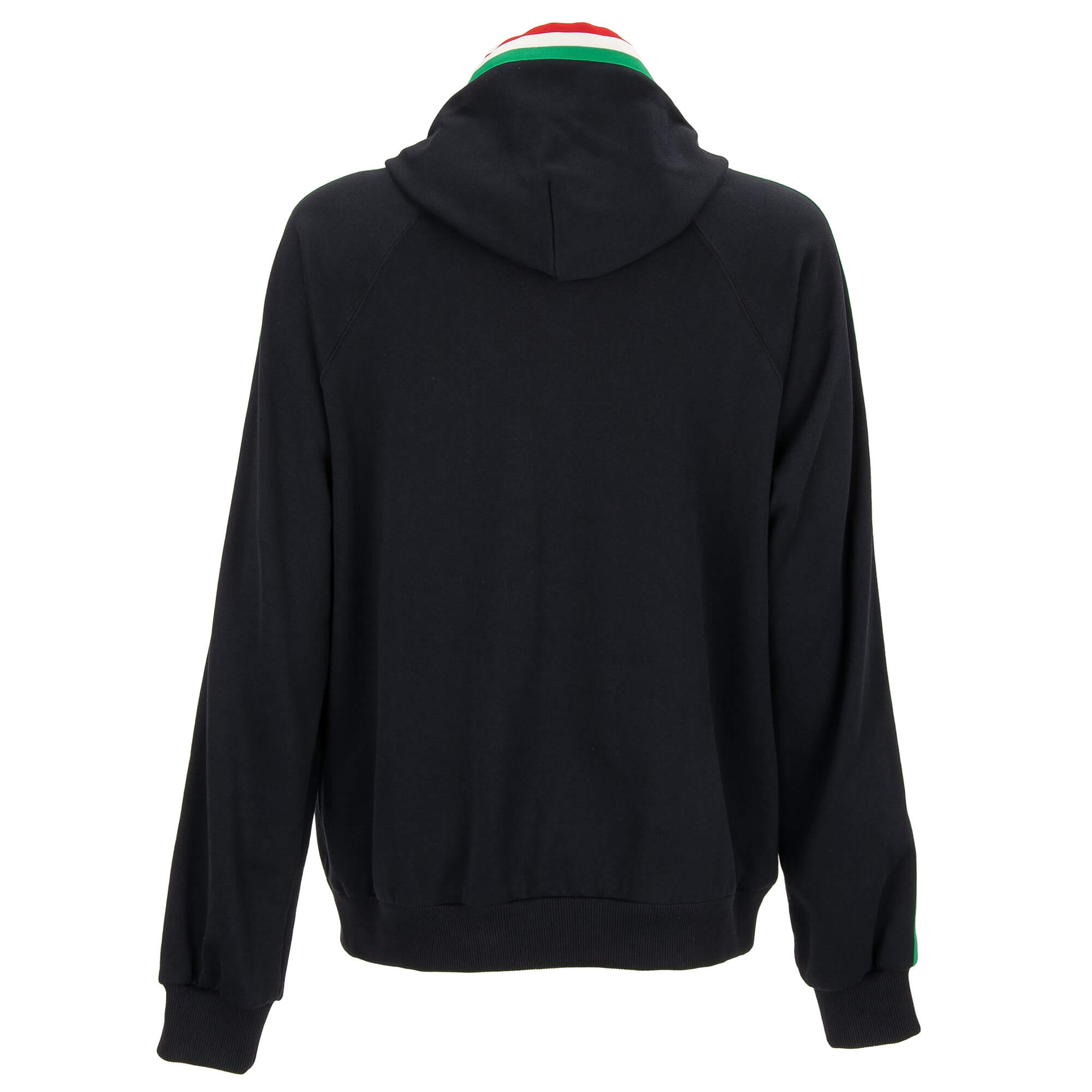 Cotton hooded sweater / hoodie with embroidered DG Logo, pockets and Italy flag details by DOLCE & GABBANA