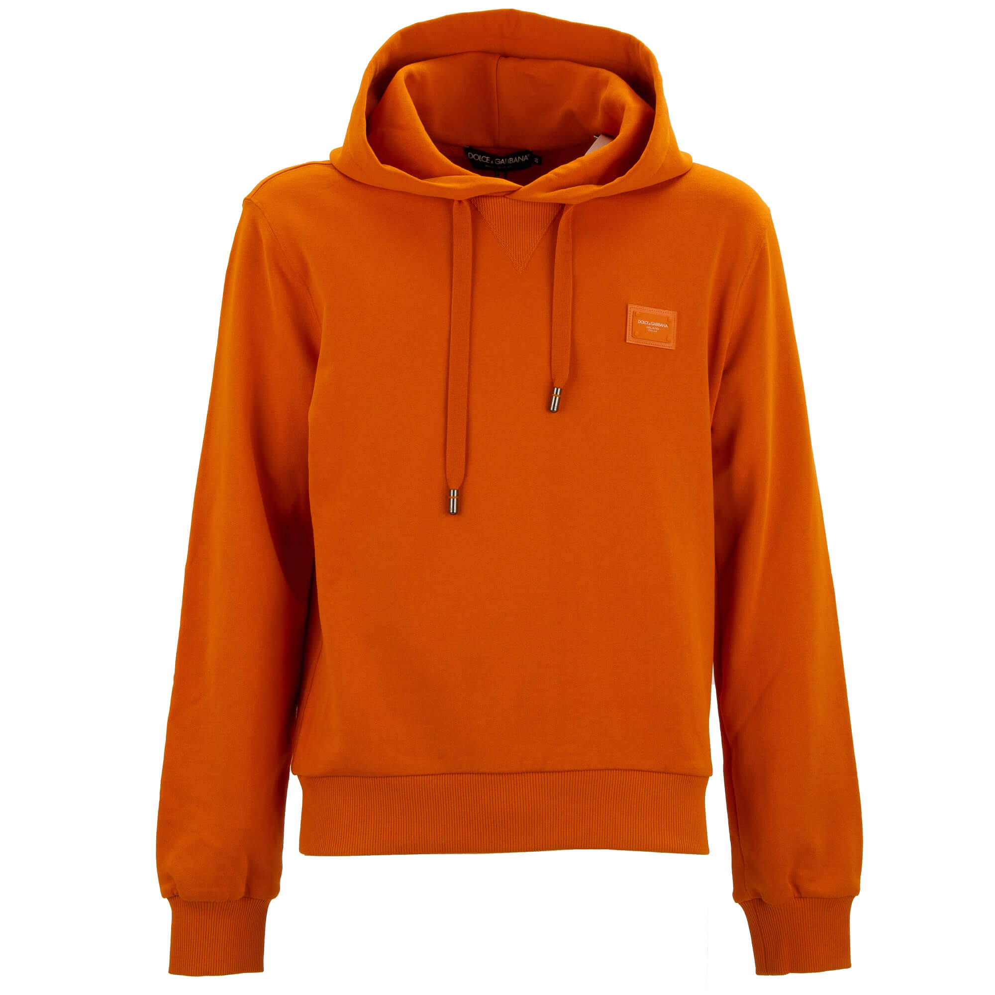 DG Logo Plate Patch Sweater Sweatshirt Hoody Orange