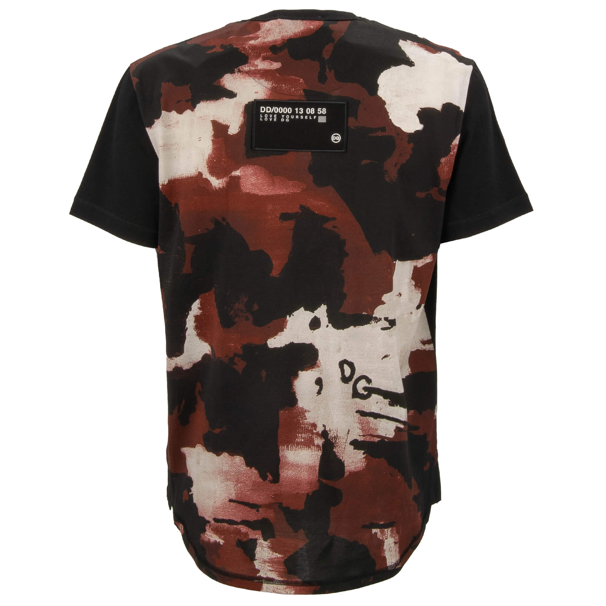 DG Love Yourself Logo Baumwolle Oversize Camouflage T-Shirt 