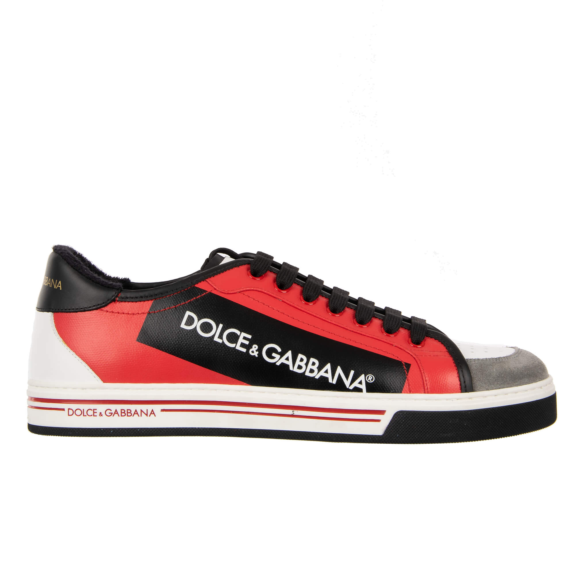 Low-Top Sneaker ROMA with DG Logo Red White 44 UK 10 US 11