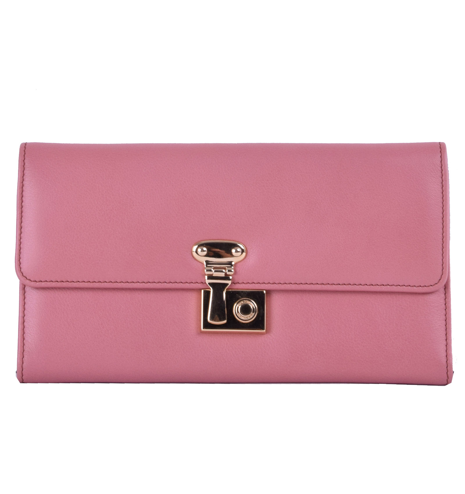 Long Clasp Closure Wallet Pink