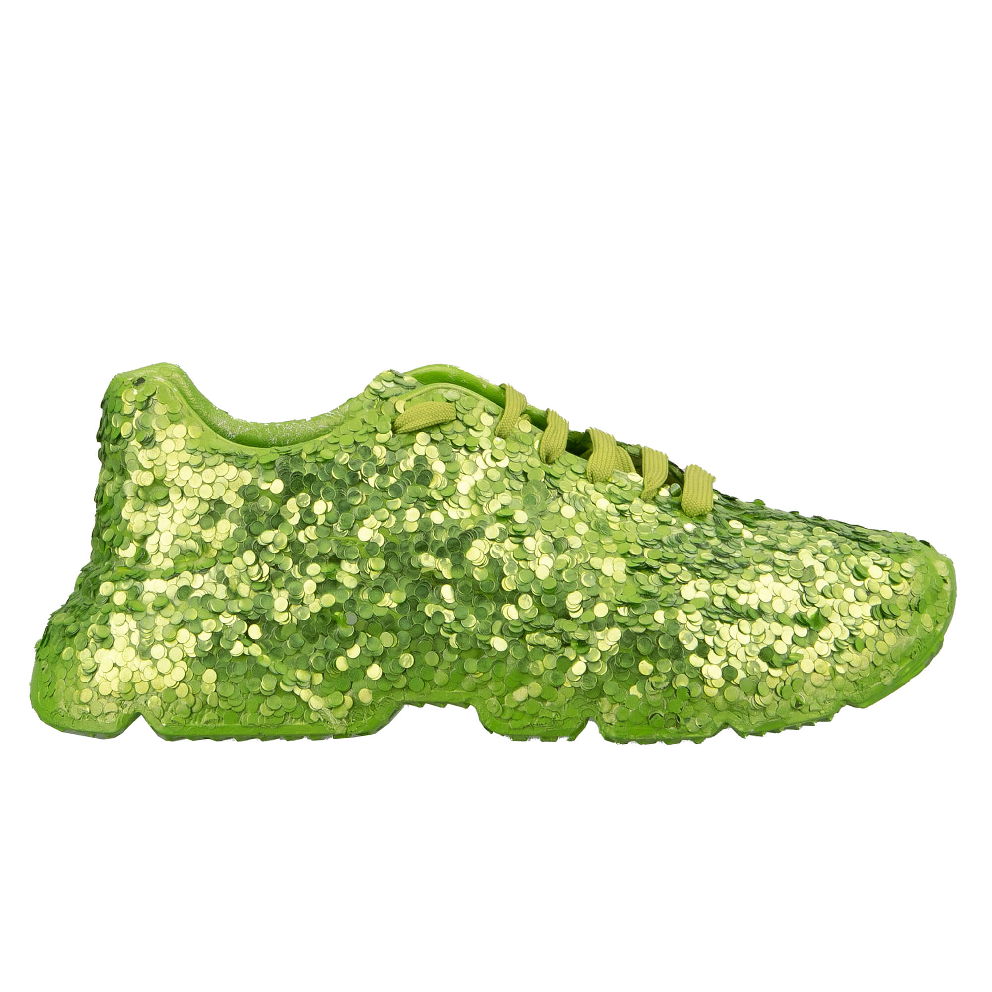 Herren Low-Top Sneaker DAYMASTER mit Glitzer in Grün von DOLCE & GABBANA