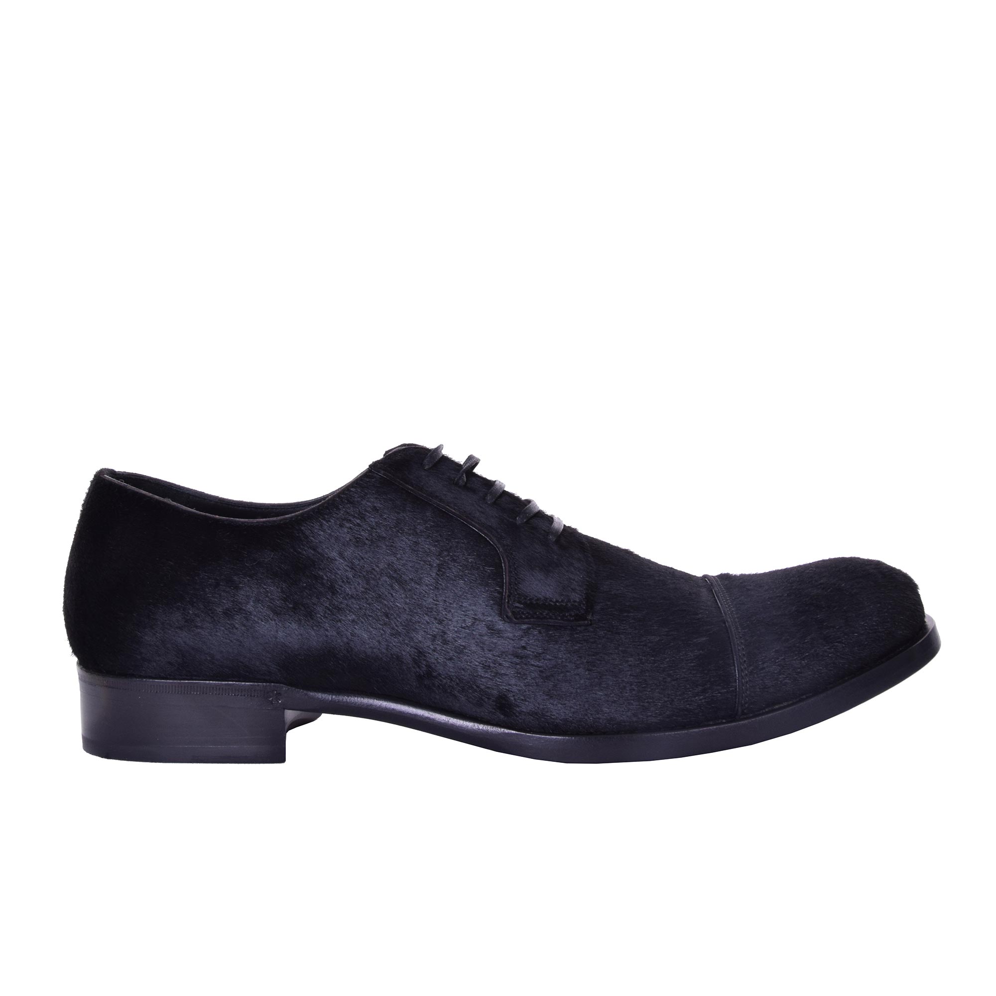 Lizard Derby Shoes TAORMINA Black