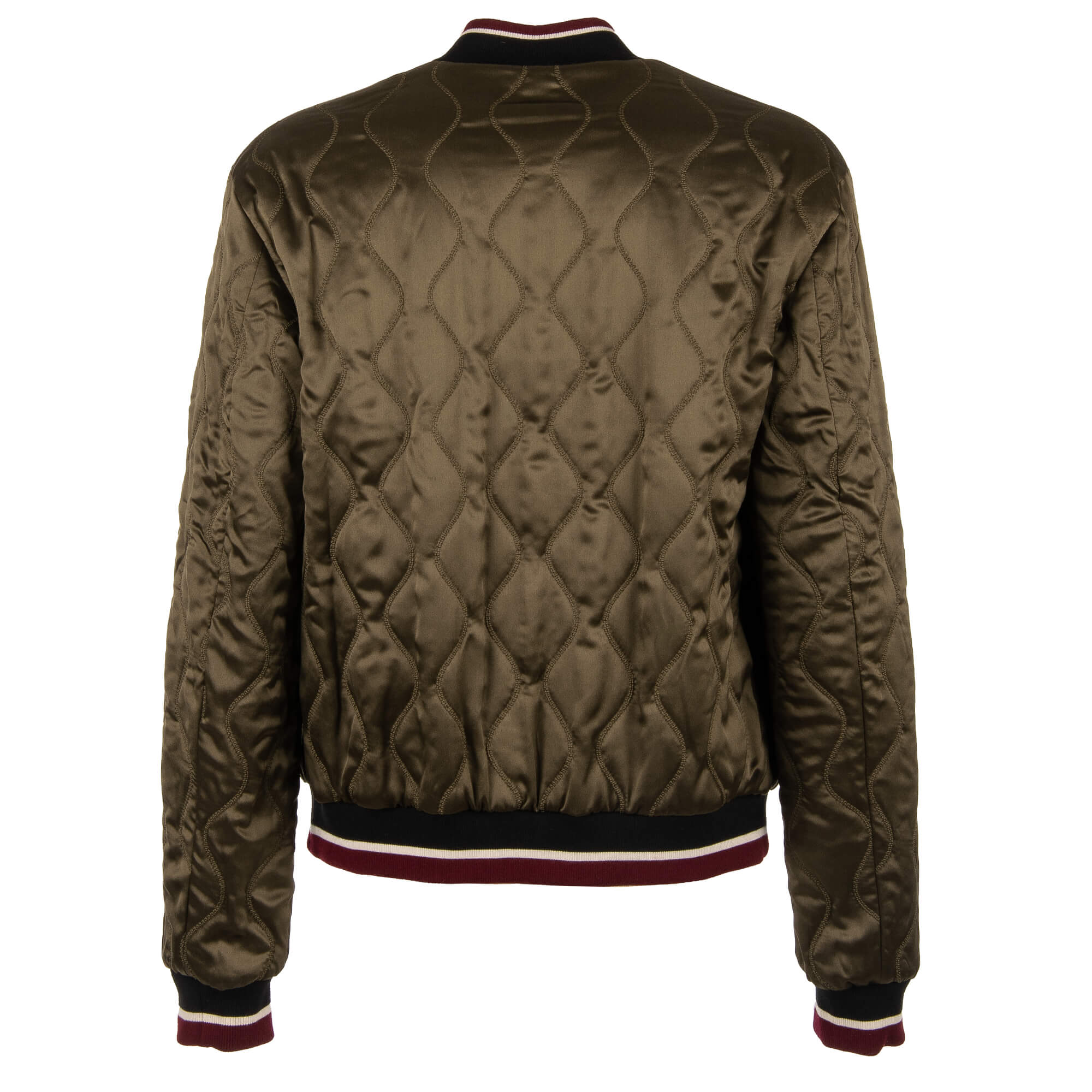 Reversible DG Royal King printed and stuffed bomber jacket with knitted details by DOLCE & GABBANA
