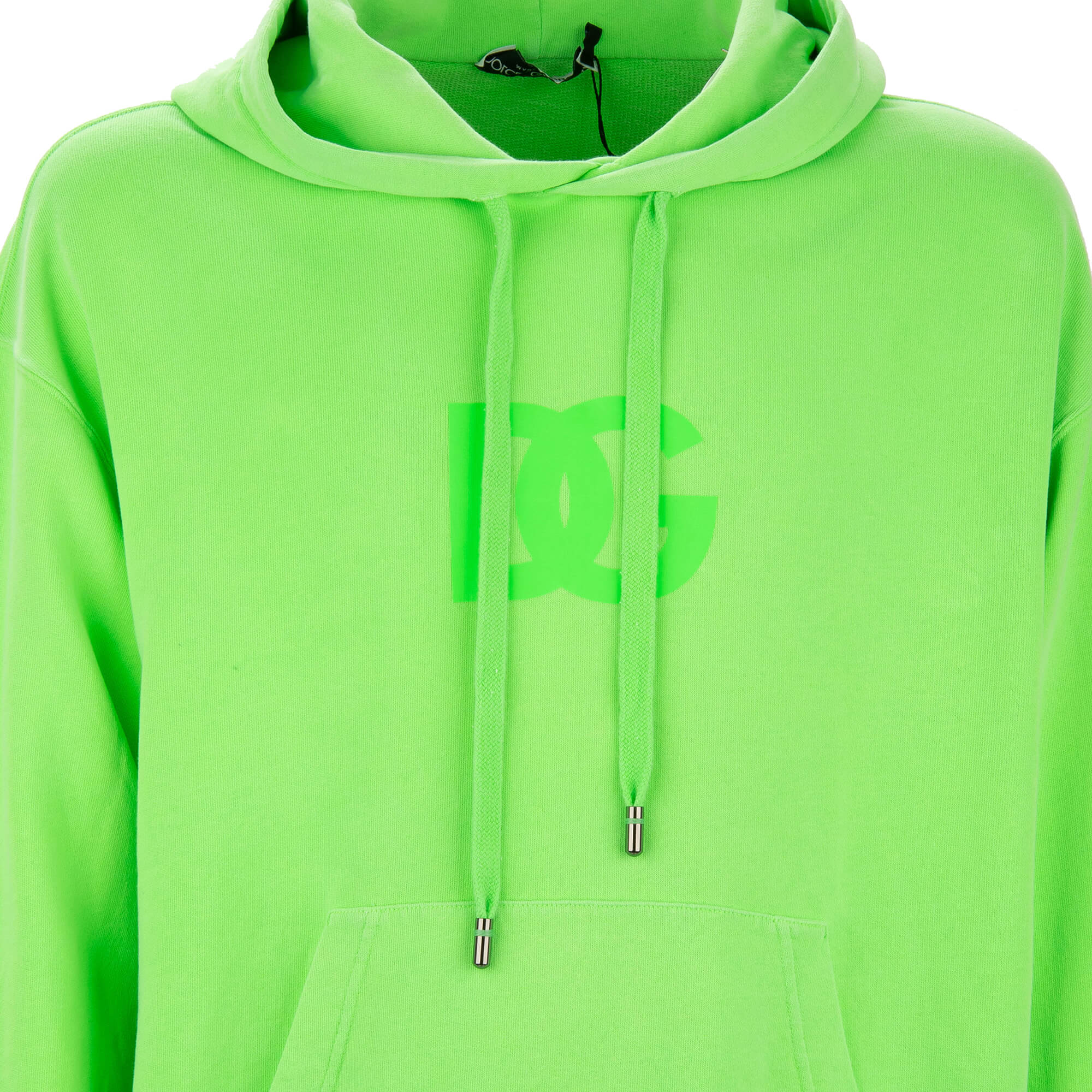 Sweater / hoody with DG Logo Plate Patch in orange by DOLCE & GABBANA