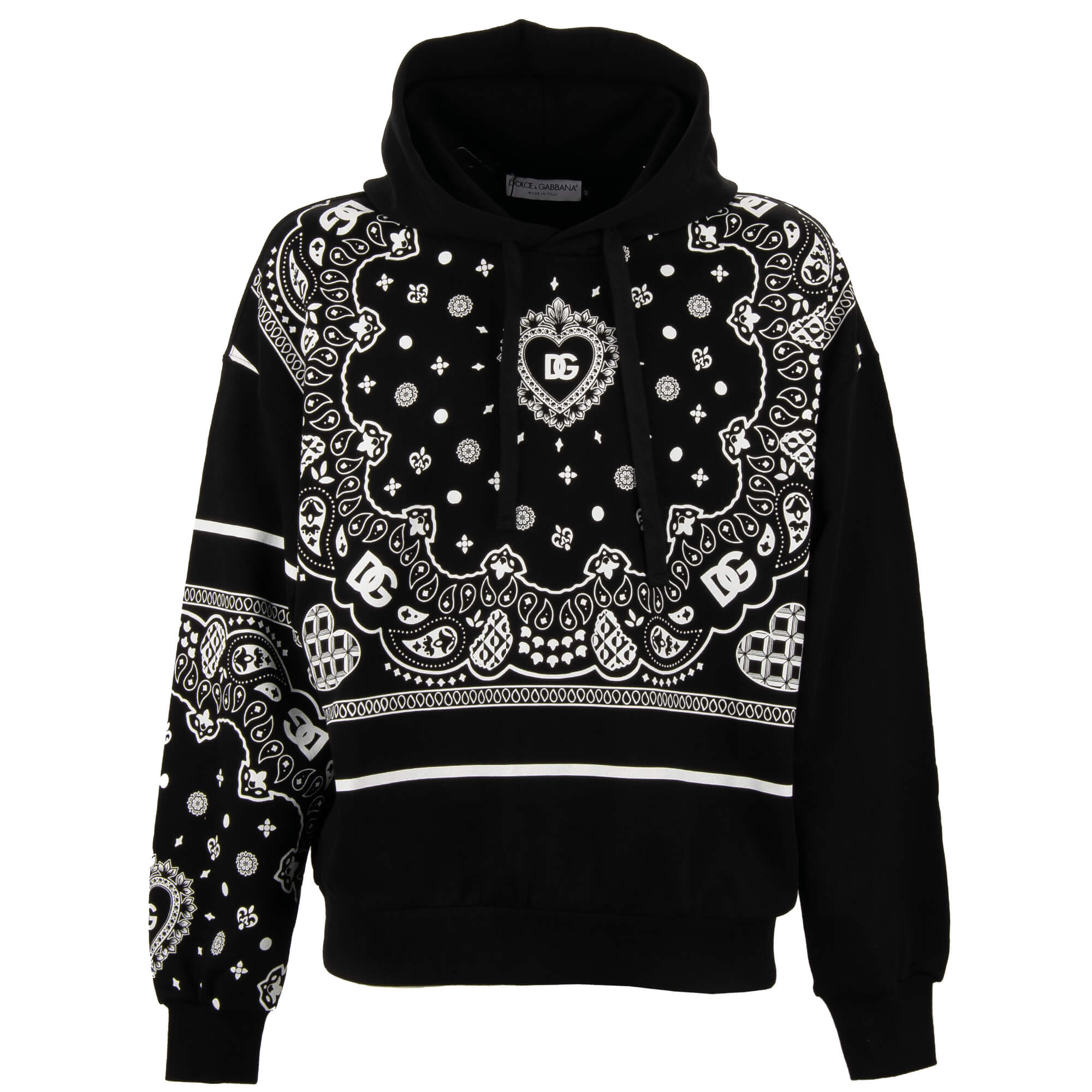 DG Heart Logo Bandana Sweater Sweatshirt Hoody White Black