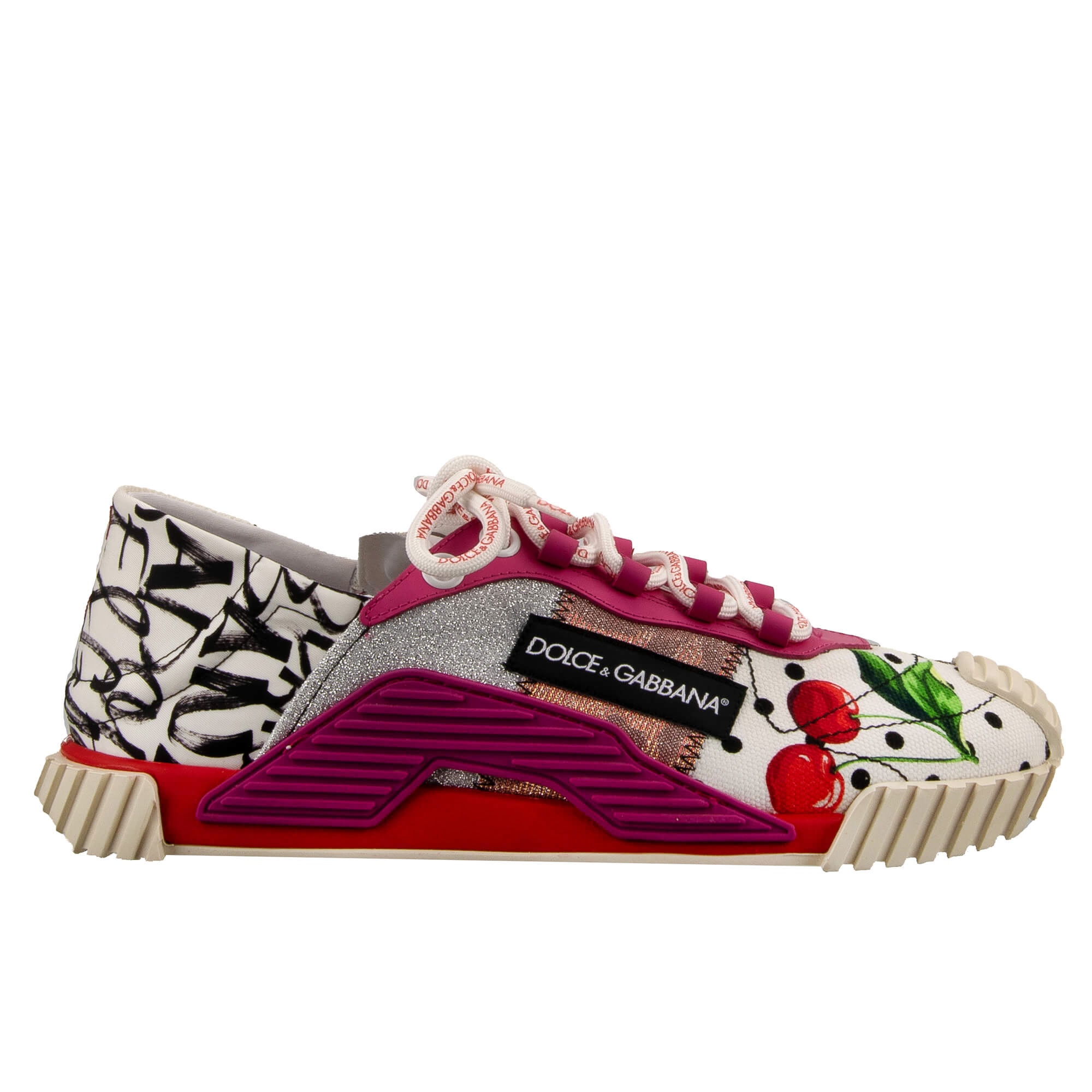 DG Logo Leopard Cherry Sneaker NS1 Pink White 41 | 13934