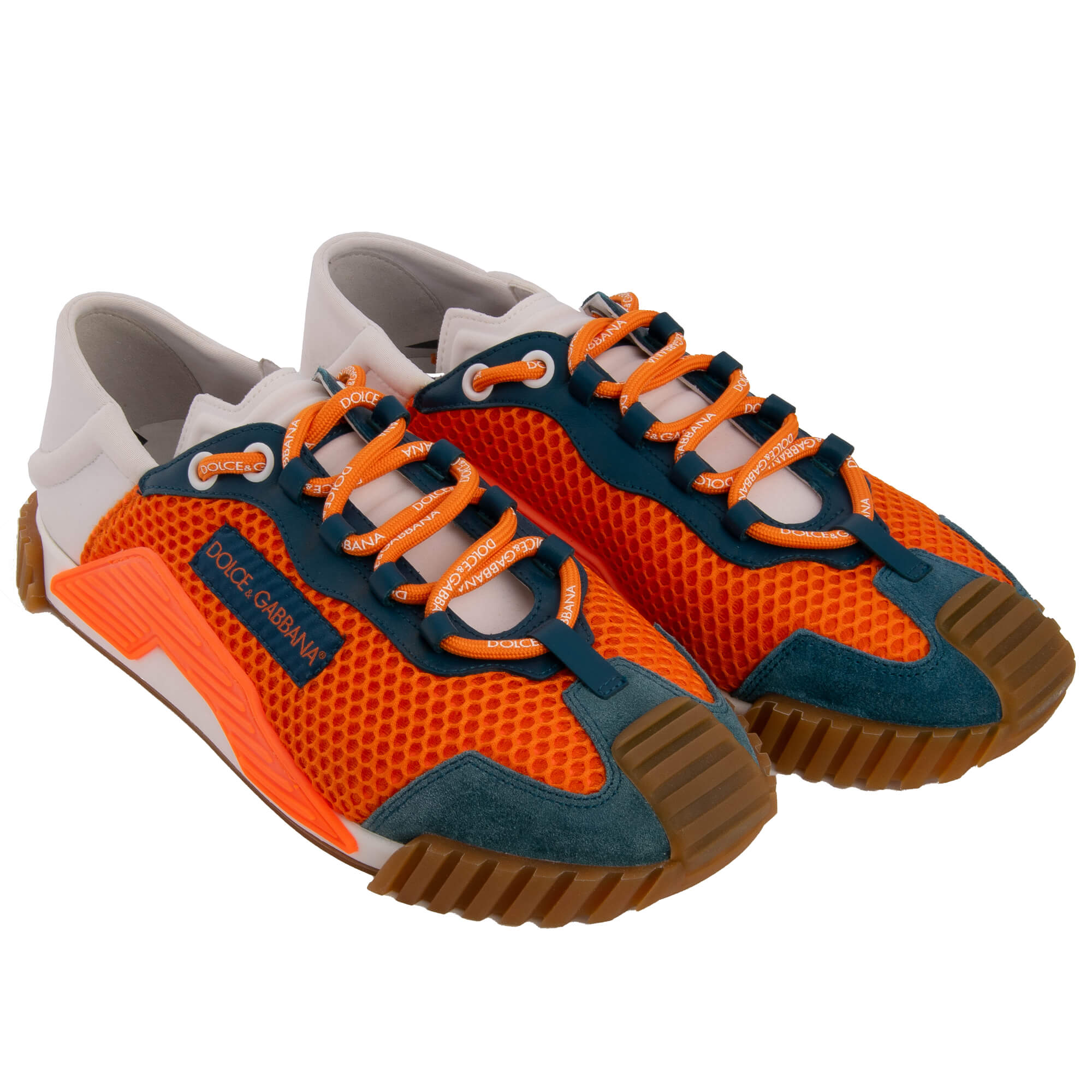 DG Logo Low-Top Men Sneaker Shoes NS1 Orange White Blue