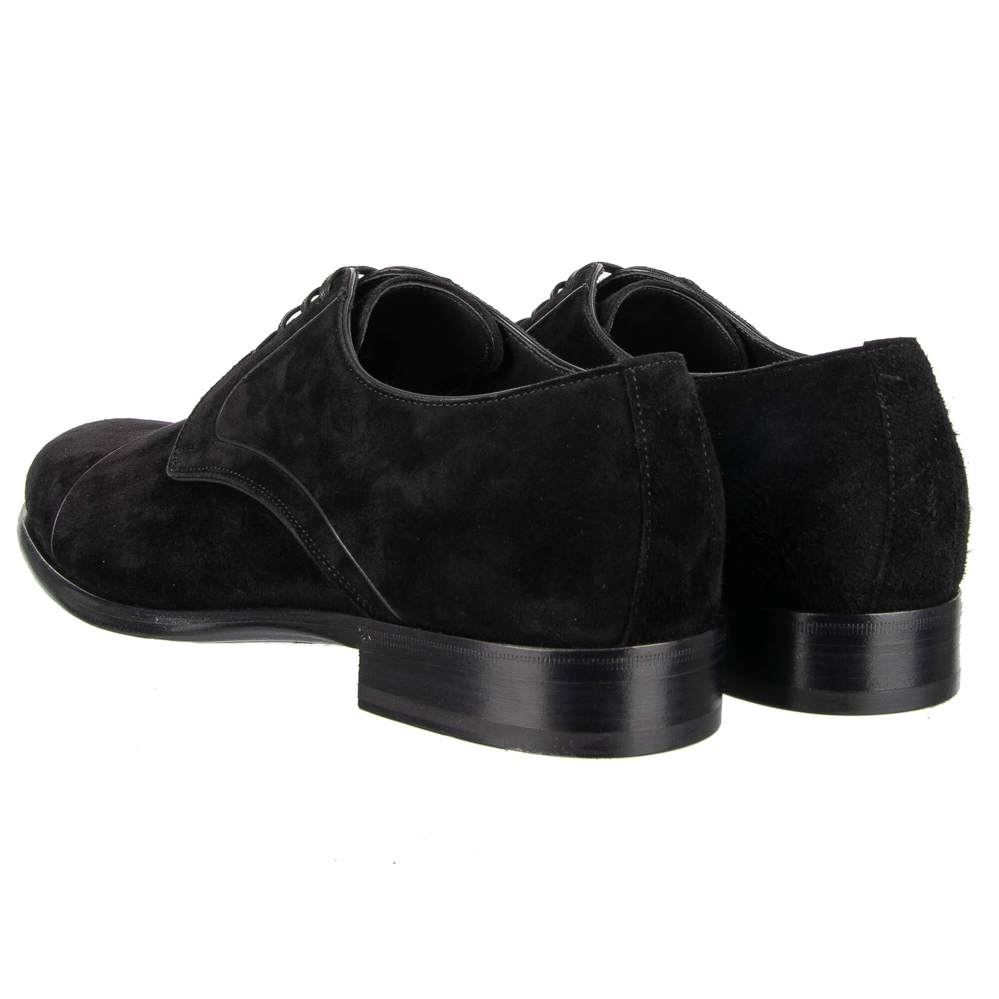 Elegante Derby Schuhe aus Wildleder in Schwarz von DOLCE & GABBANA