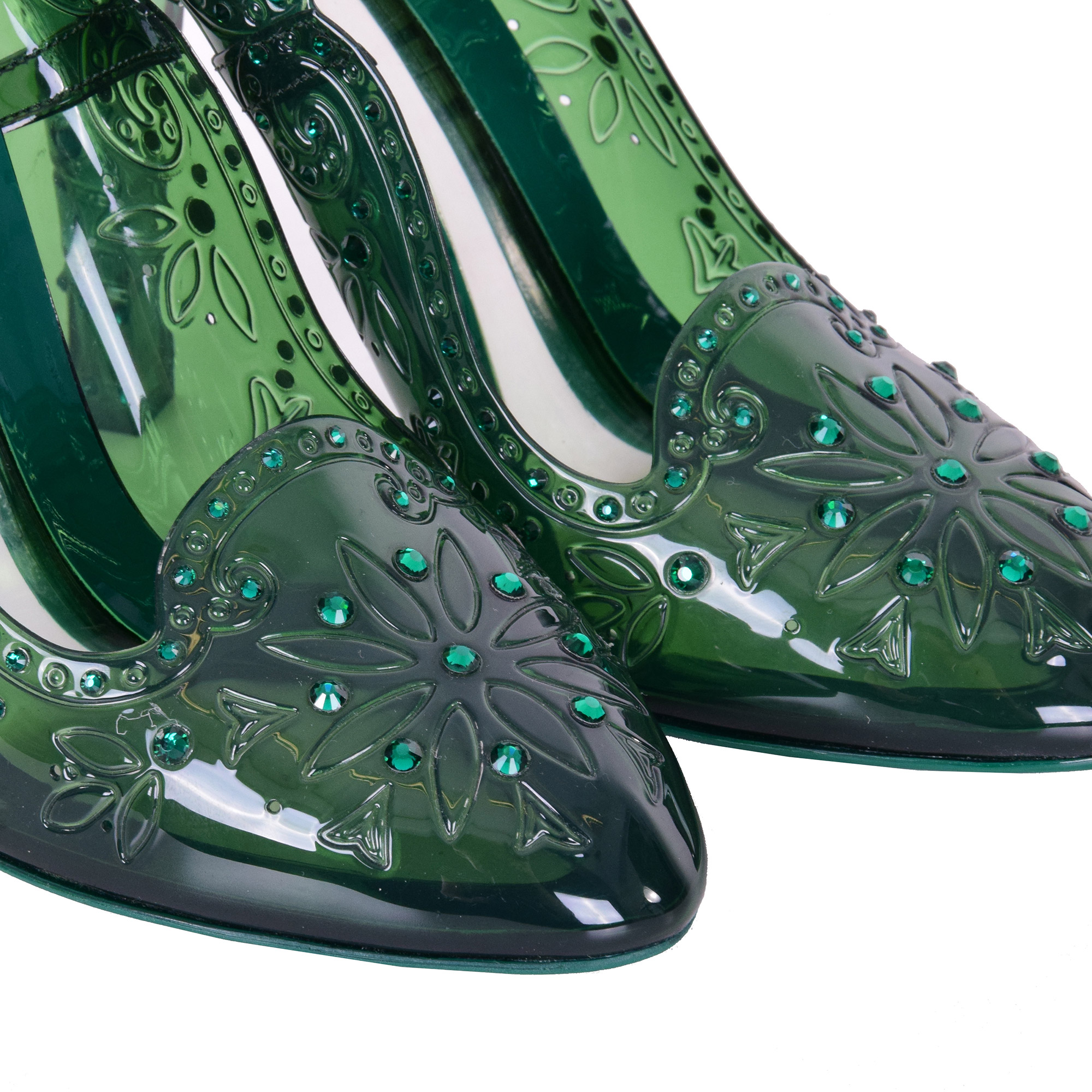 Cinderella Pumps aus PVC mit Strass-Verzierung von DOLCE & GABBANA