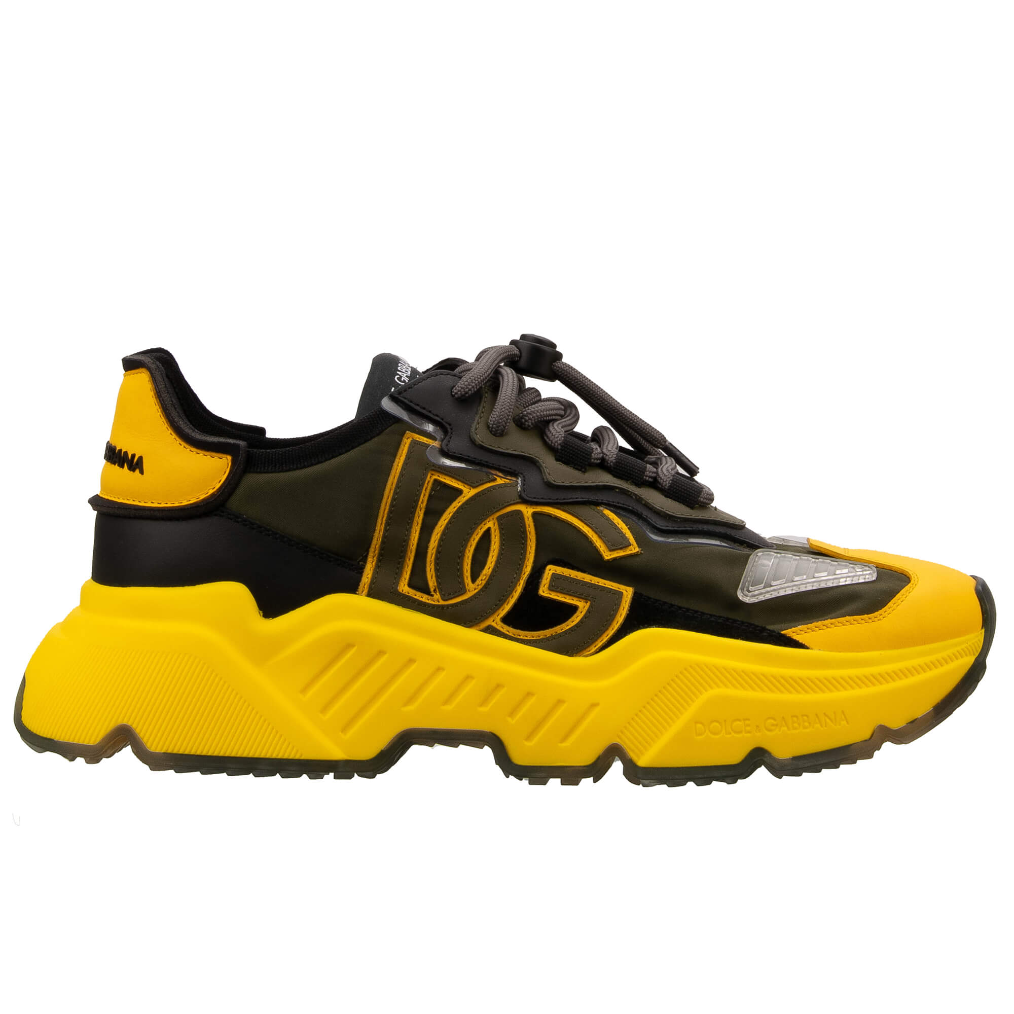 DG Logo Low-Top Sneaker DAYMASTER  Military Green Yellow