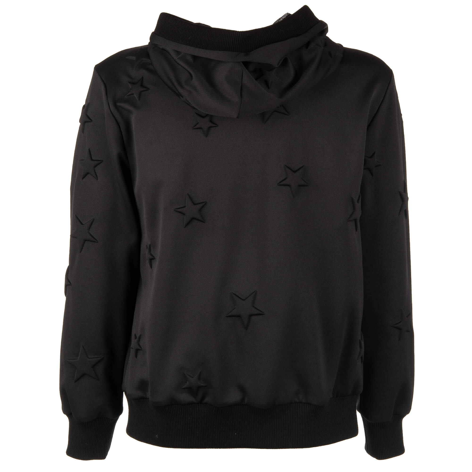 Oversize Hoodie Pullover mit Sternen und großem Logo Textur von DOLCE & GABBANA