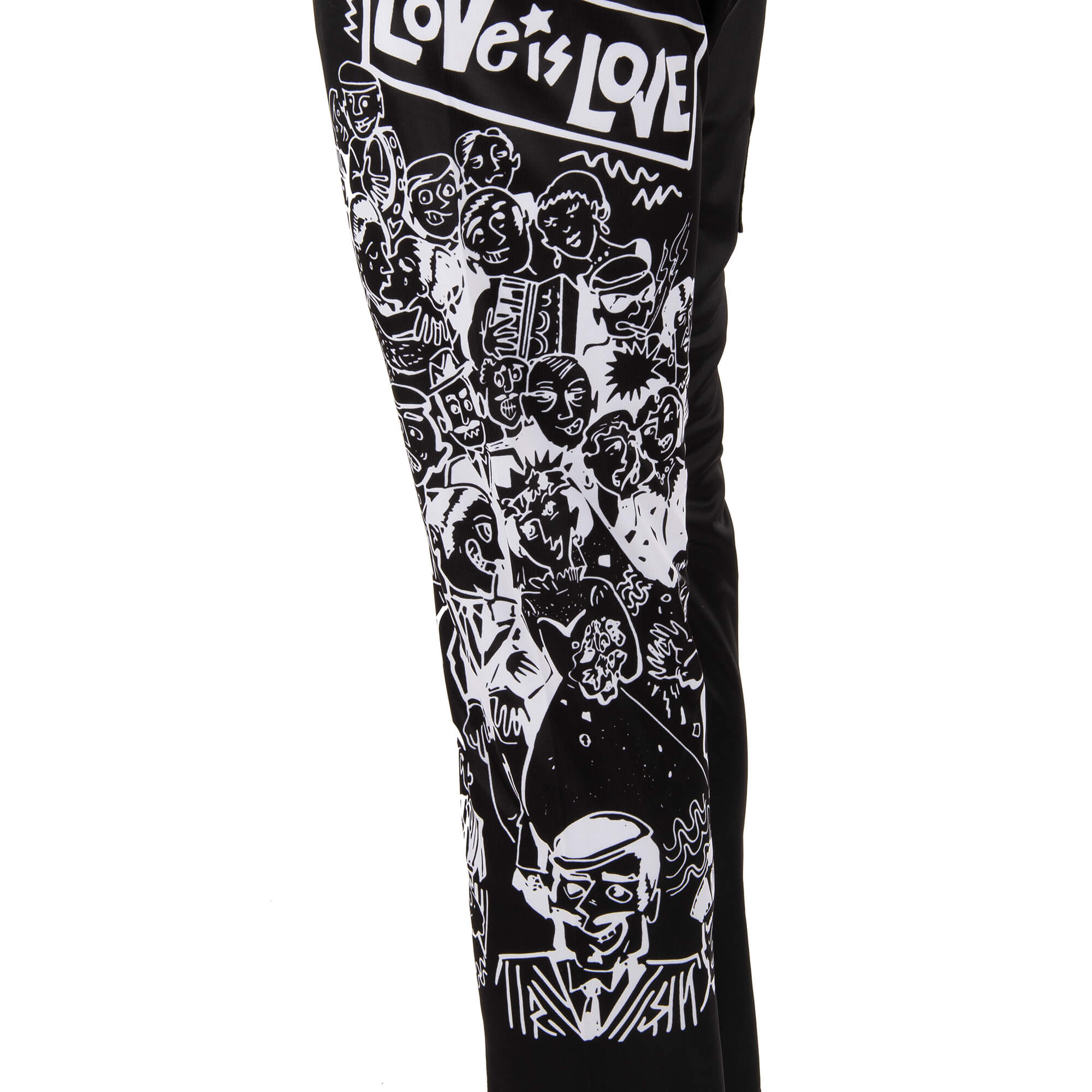 Jogger Hose mit Logo Sticker, Fotografie, Sacred Heart und DNA Evolution Prints, Taschen mit Reißverschluss und elastischer Taille von DOLCE & GABBANA 