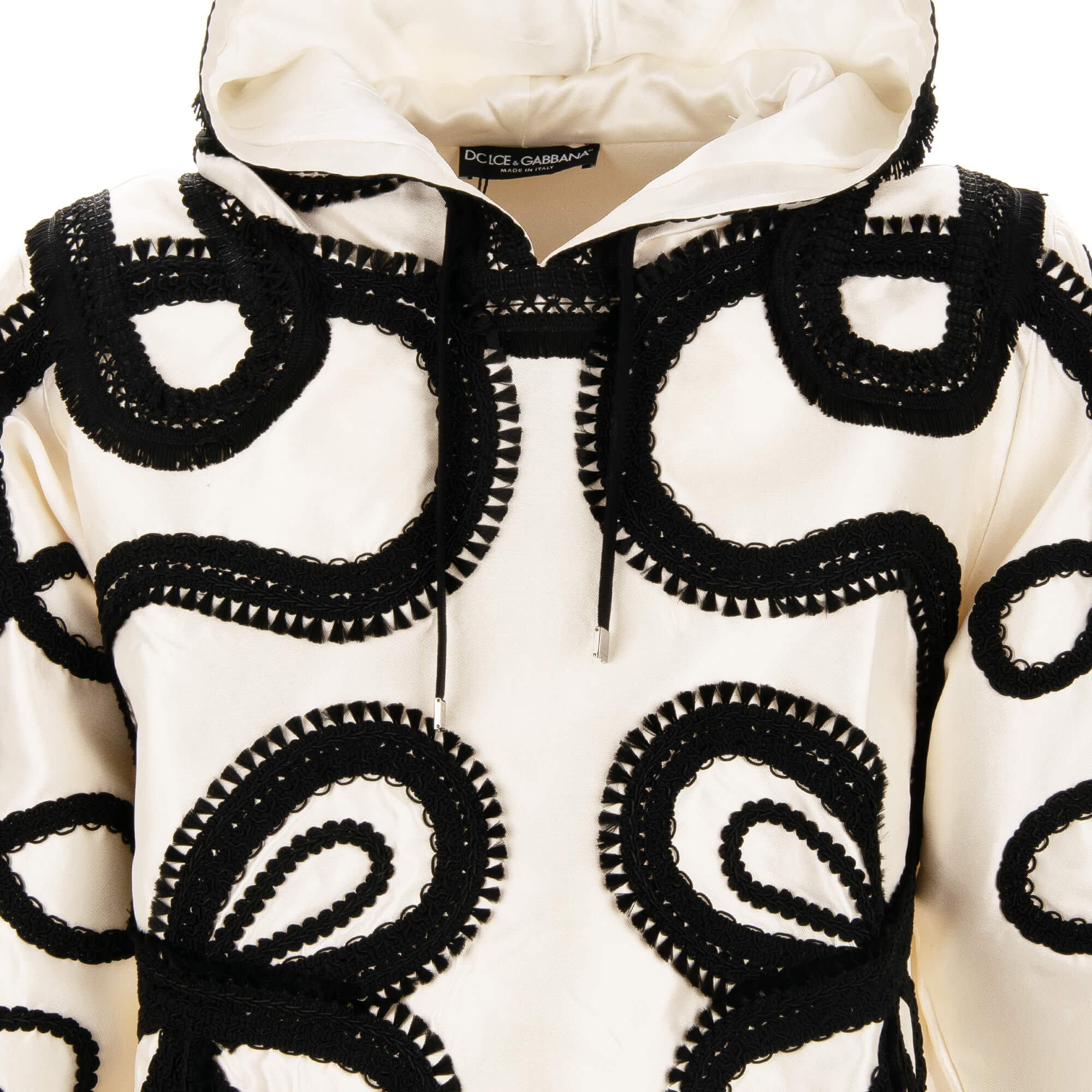 Embroidered 3/4-sleeves spanisch torero silk hoody / sweatshirt by DOLCE & GABBANA 