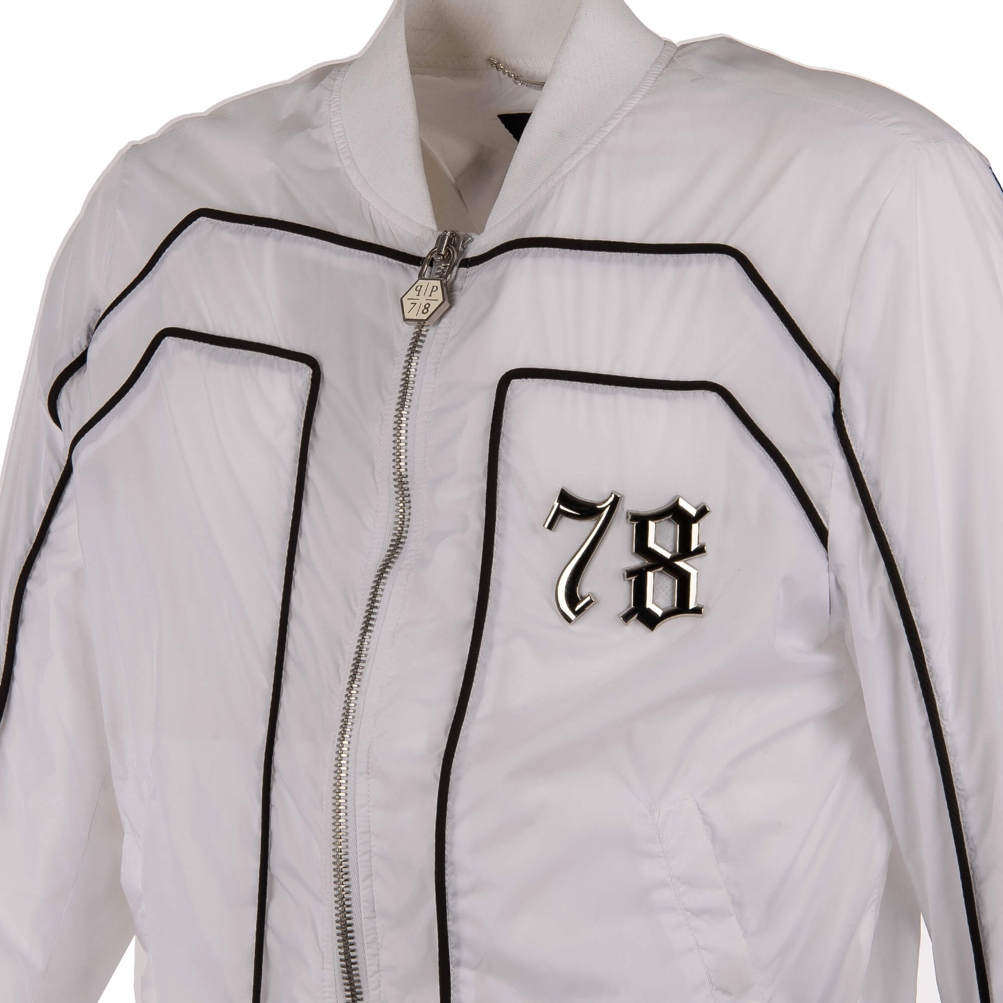 Bomber jacket BIG P with 78 in front in front and large P letter and logo made of rubber at the back by PHILIPP PLEIN