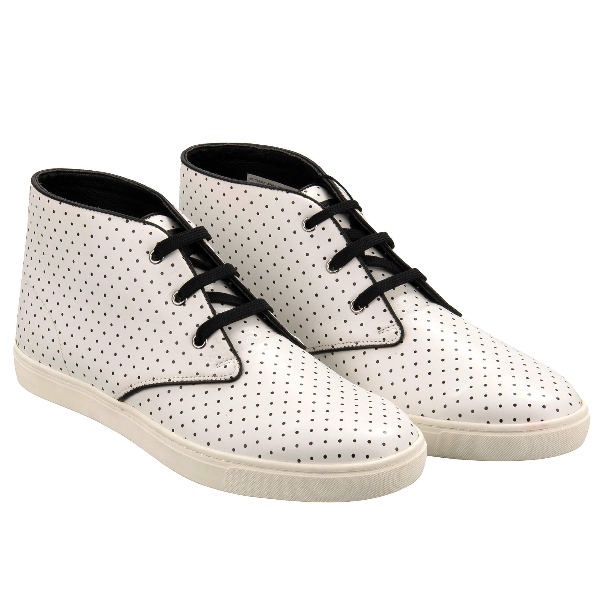 DG Logo High Top Leder Sneaker LONDON Weiß 44 UK 10 US 11