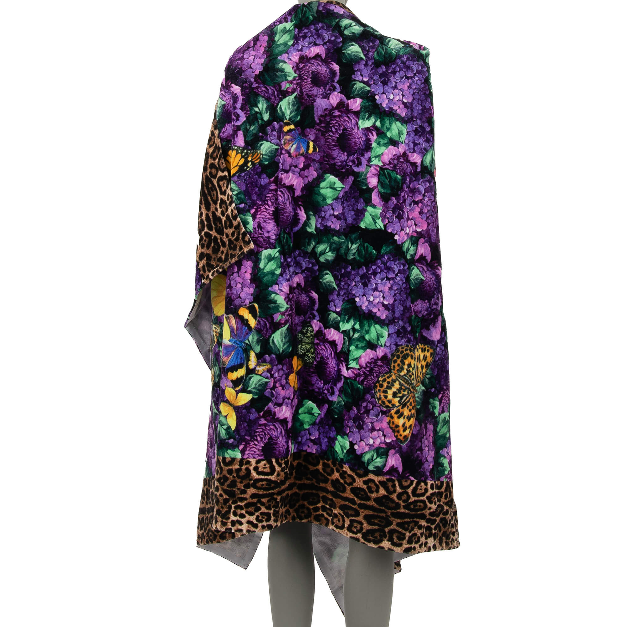 DJ Khaled Leopard Flower Butterfly Beach Towel Purple Yellow 13924