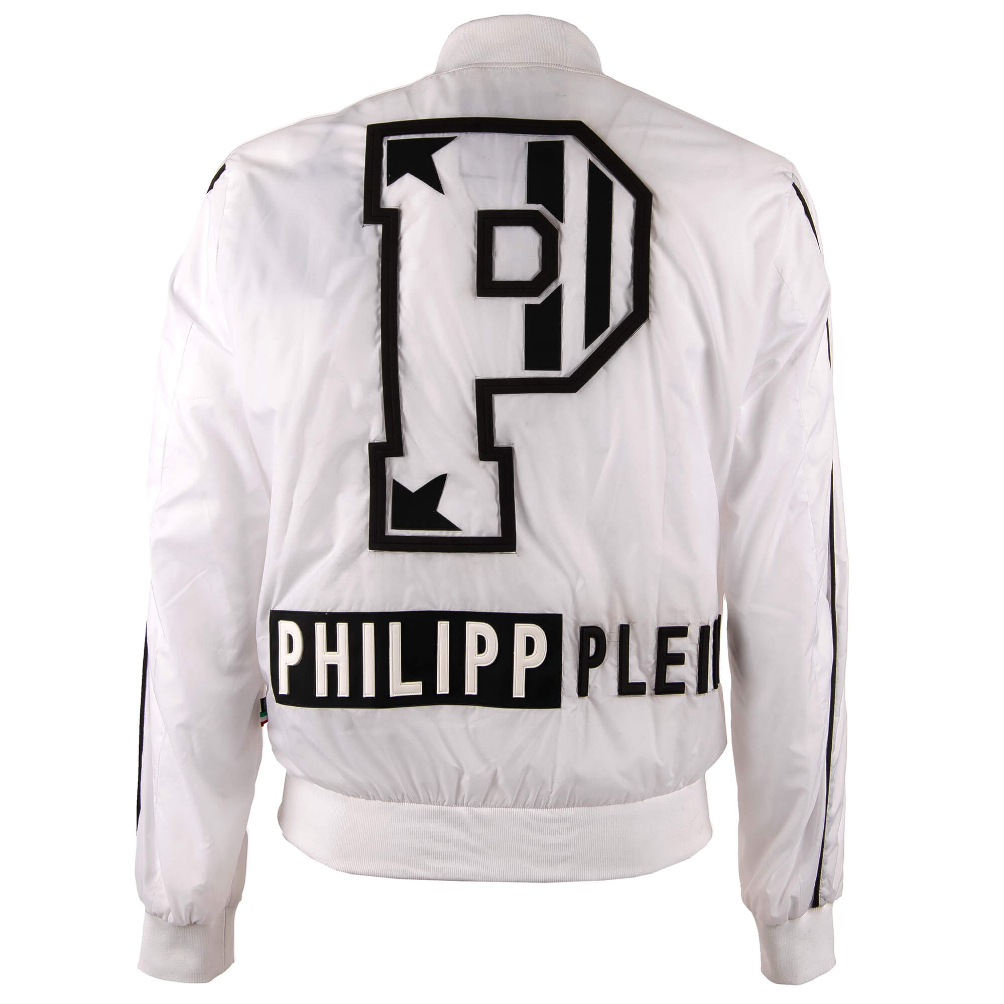 Bomber jacket BIG P with 78 in front in front and large P letter and logo made of rubber at the back by PHILIPP PLEIN