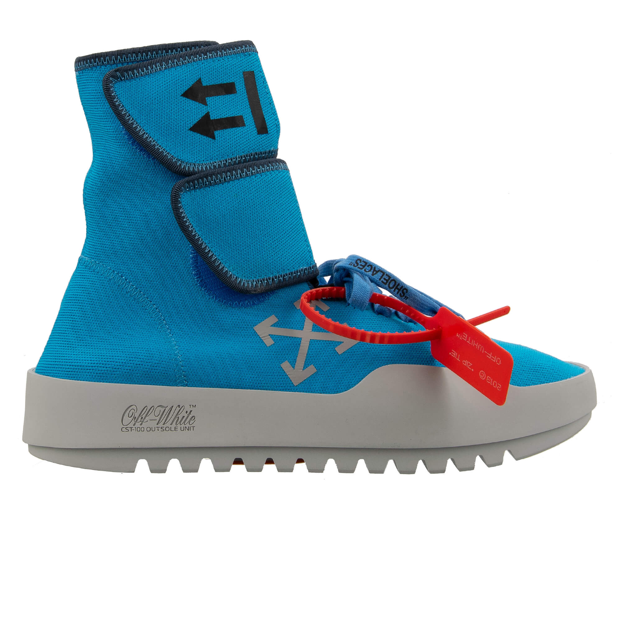 Virgil Abloh High Top CST-100 Moto Wrap Sneaker Boots Schuhe Blau 43 UK 9