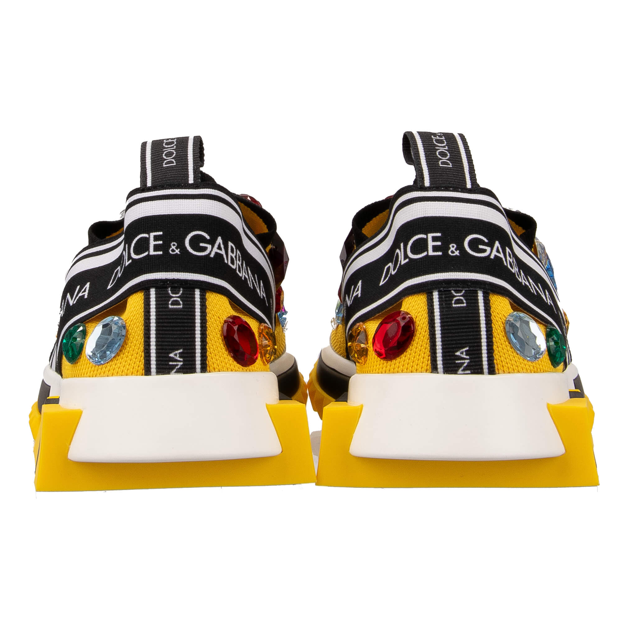 Crystal Logo Slip-On Sneaker SORRENTO Yellow Black | EUR 36 display picture 3
