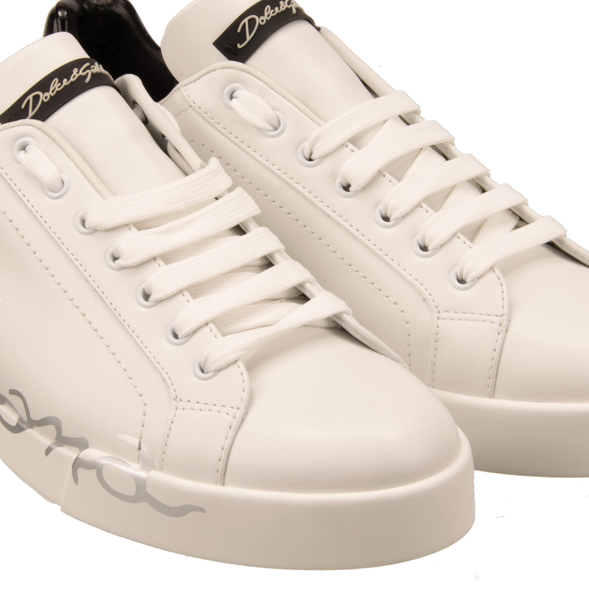 DG Logo Low-Top Sneaker PORTOFINO Light White Black | EUR 41