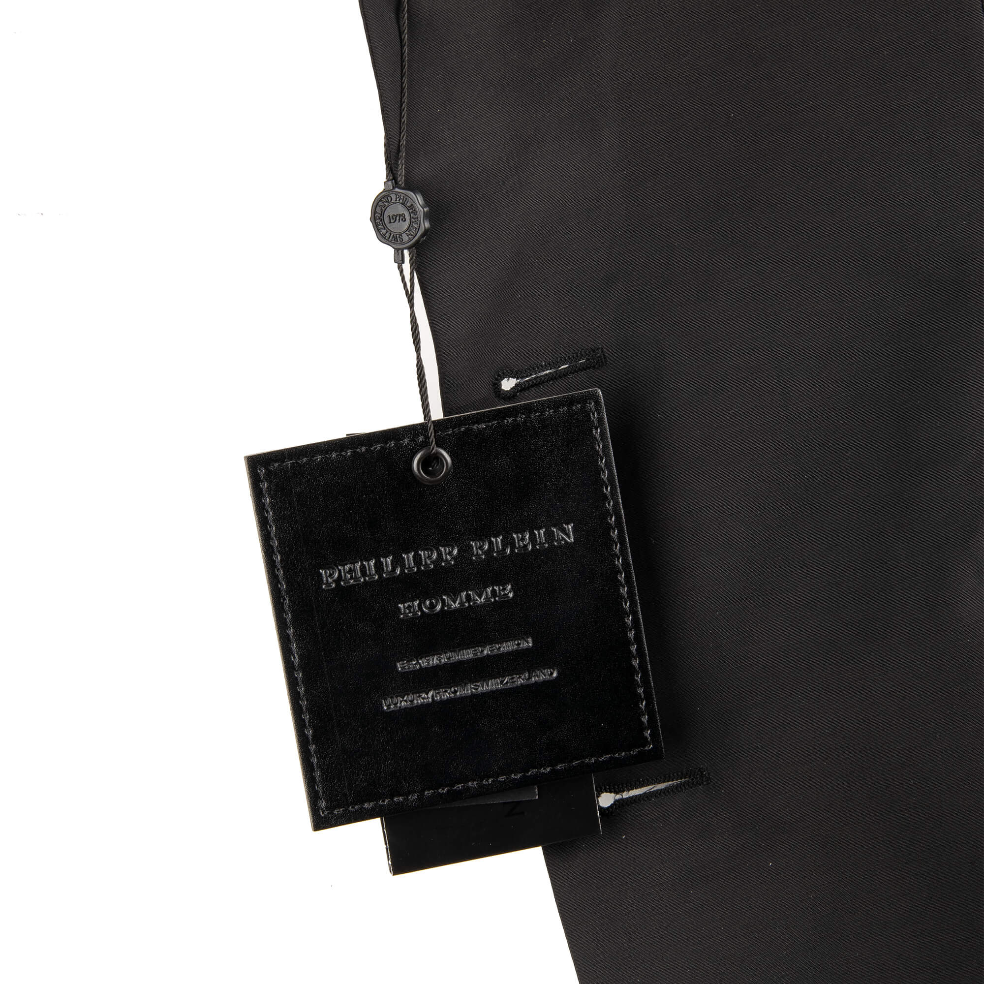 Coat ASSASSIN with skull application at the back, perforated details and logo by PHILIPP PLEIN
