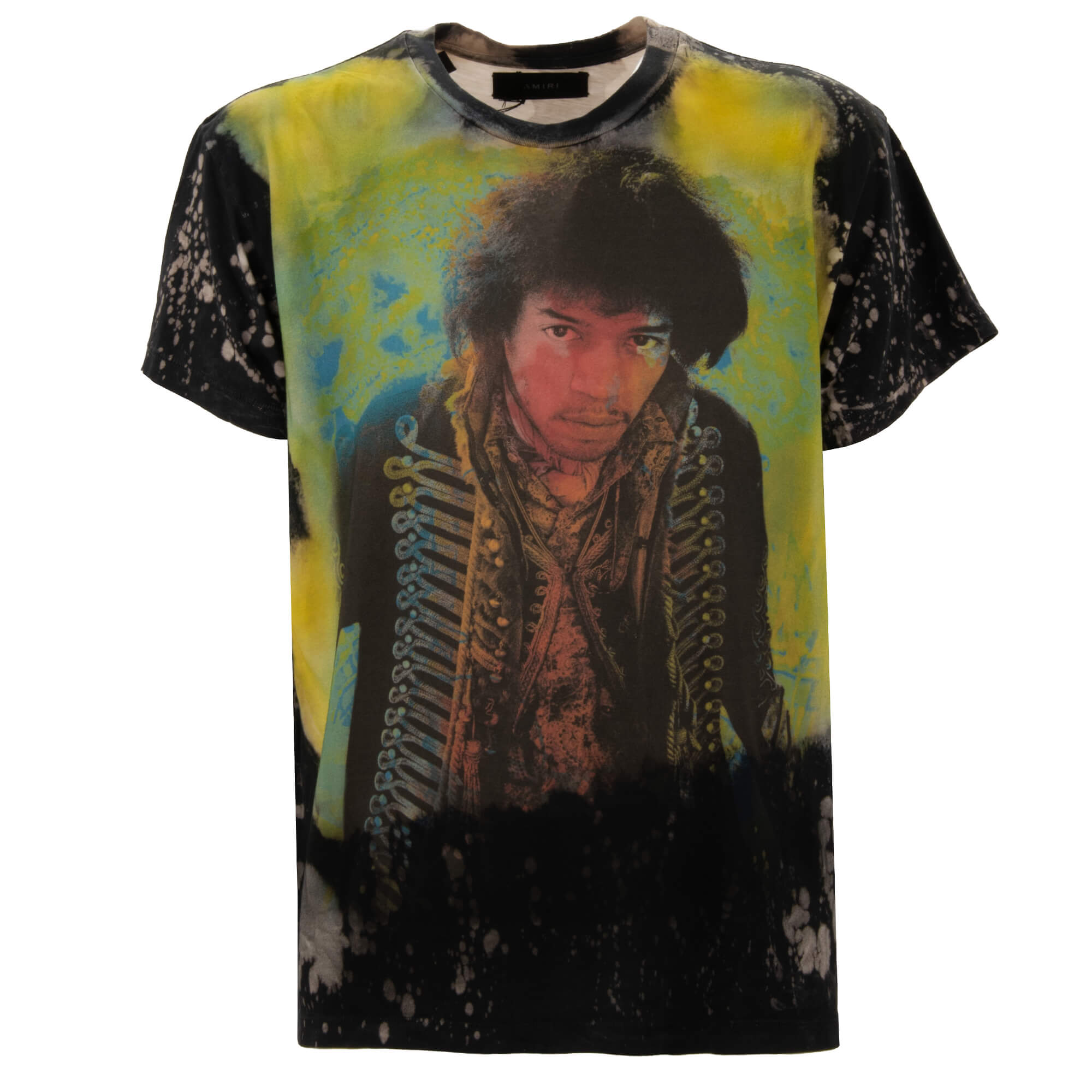 Gebleichtes Oversize Baumwolle T-Shirt Jimi Hendrix Foto S M L 