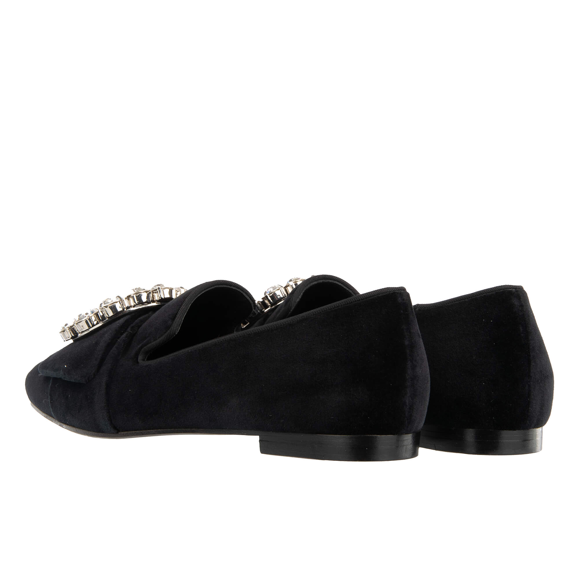 DOLCE&GABBANA★素敵！Jackie velvet loafers DOLCE&GABBANA Jackie embellished velvet loafers | THE OUTNET