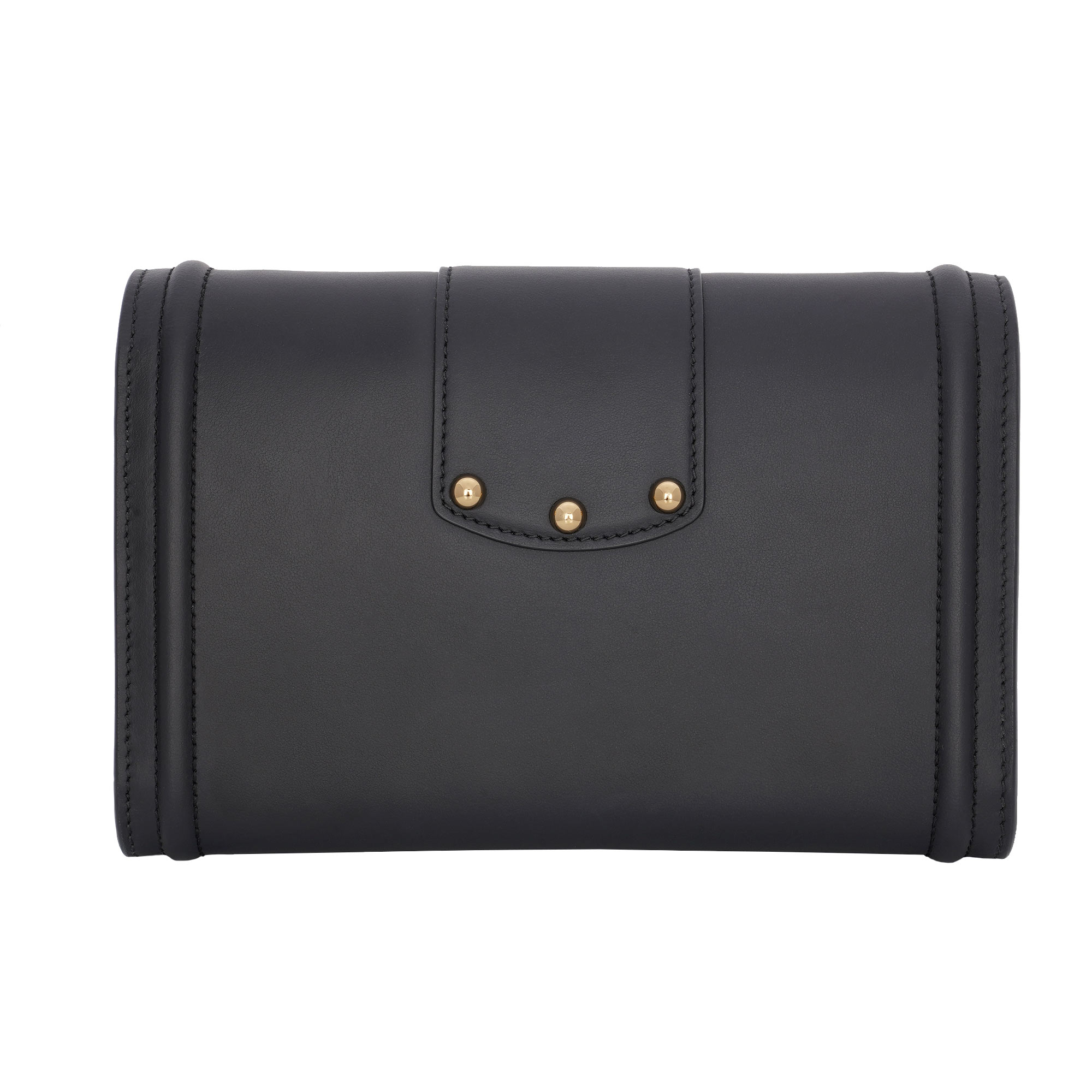 Crossbody Bag / Clutch / Wallet DG AMORE made of calf leather with DG vintage brass fastening embellished with pearls and enameled scroll and with structured metal chain strap by DOLCE & GABBANA