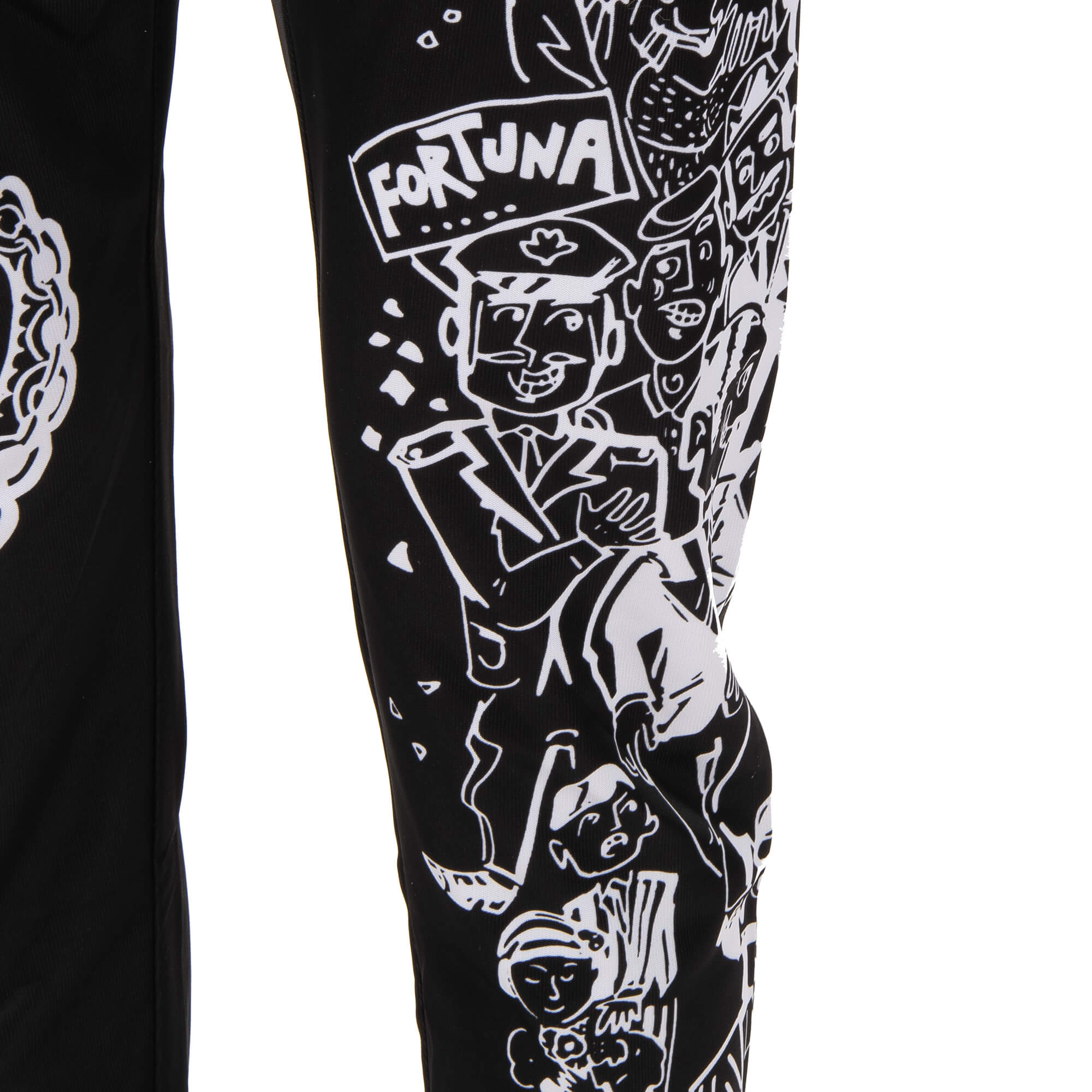Jogger Hose mit Logo Sticker, Fotografie, Sacred Heart und DNA Evolution Prints, Taschen mit Reißverschluss und elastischer Taille von DOLCE & GABBANA 