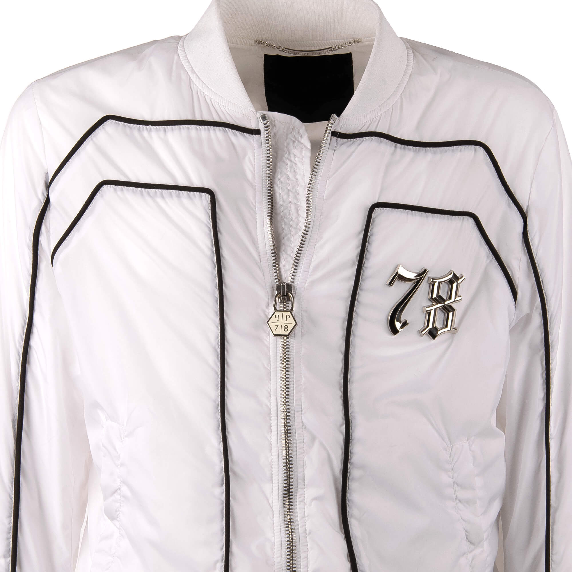 Bomber jacket BIG P with 78 in front in front and large P letter and logo made of rubber at the back by PHILIPP PLEIN